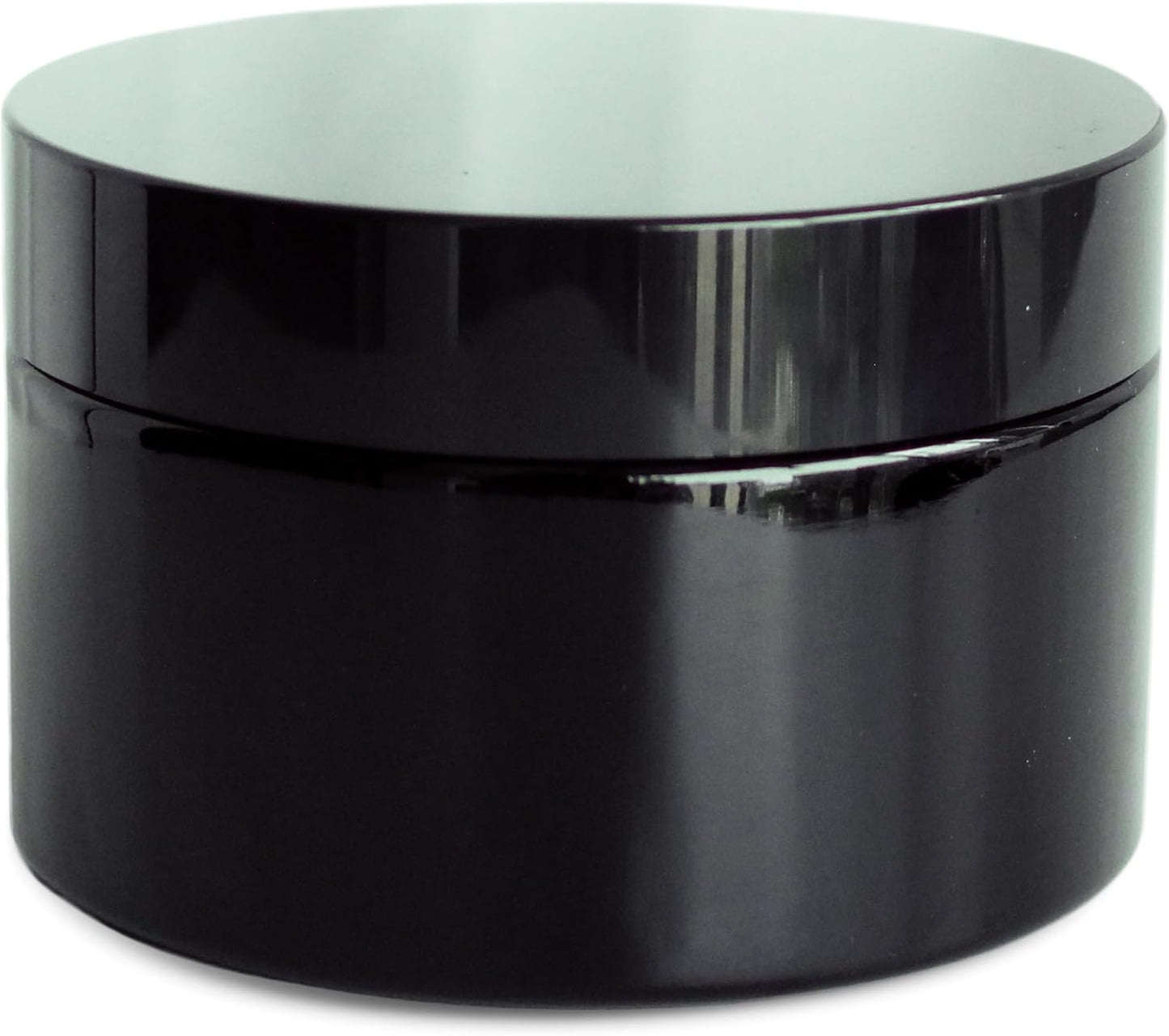 Black Glass Smell Proof Storage Jar 200ml Wide Mouth Airtight UV Protection Container for Spice Coffee