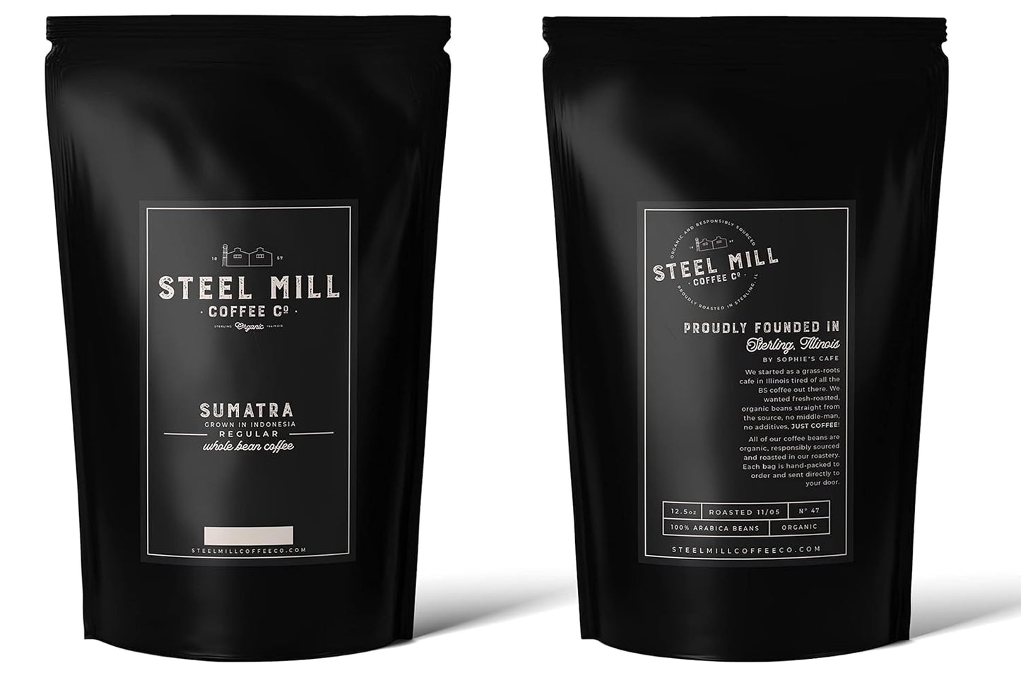 Steel Mill Coffee Co. Sumatra Single Origin | 12 ounces/Drip Grind/Regular | Grown in Indonesia
