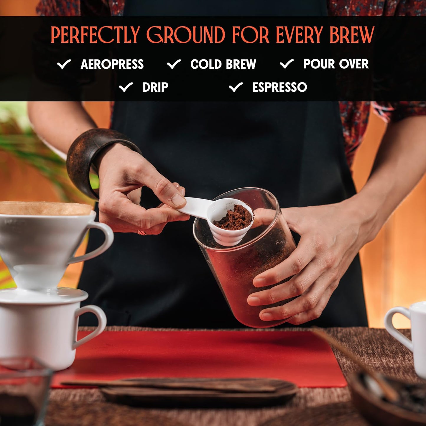 Colombia Ground Coffee, Single Origin Medium-Light Roast Coffee with Lemongrass, Tangerine & Floral Aromatic Notes, Colombian Specialty Coffee, 35.2oz (2.2lb) Bag, Perfect for Enthusiasts