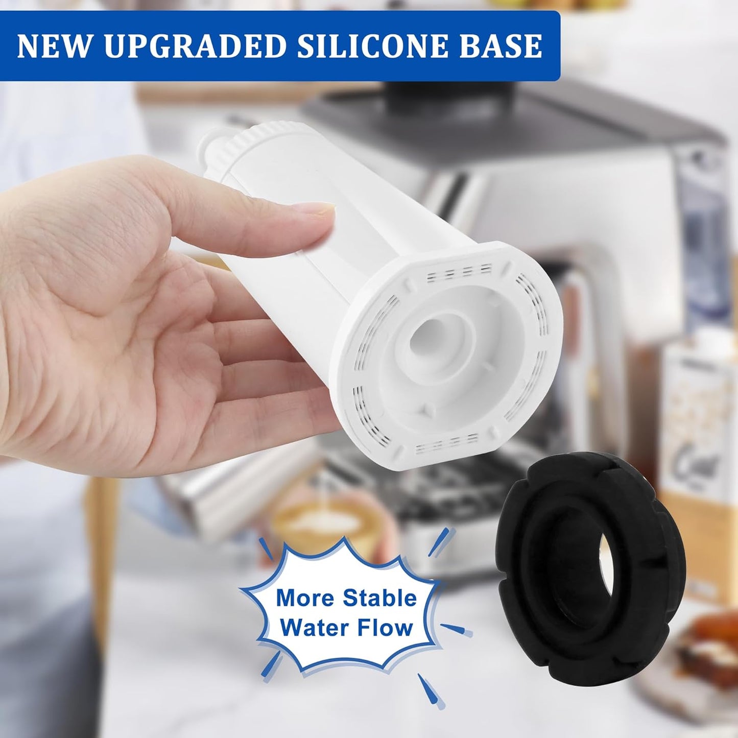 TOMOON Water Filter Replacement for Breville Espresso Machines Barista Touch BES880, Barista Pro BES878,Oracle Touch BES990,Oracle BES980,Dual Boiler BES920 Bambino ClaroSwiss Sage,2 Pack