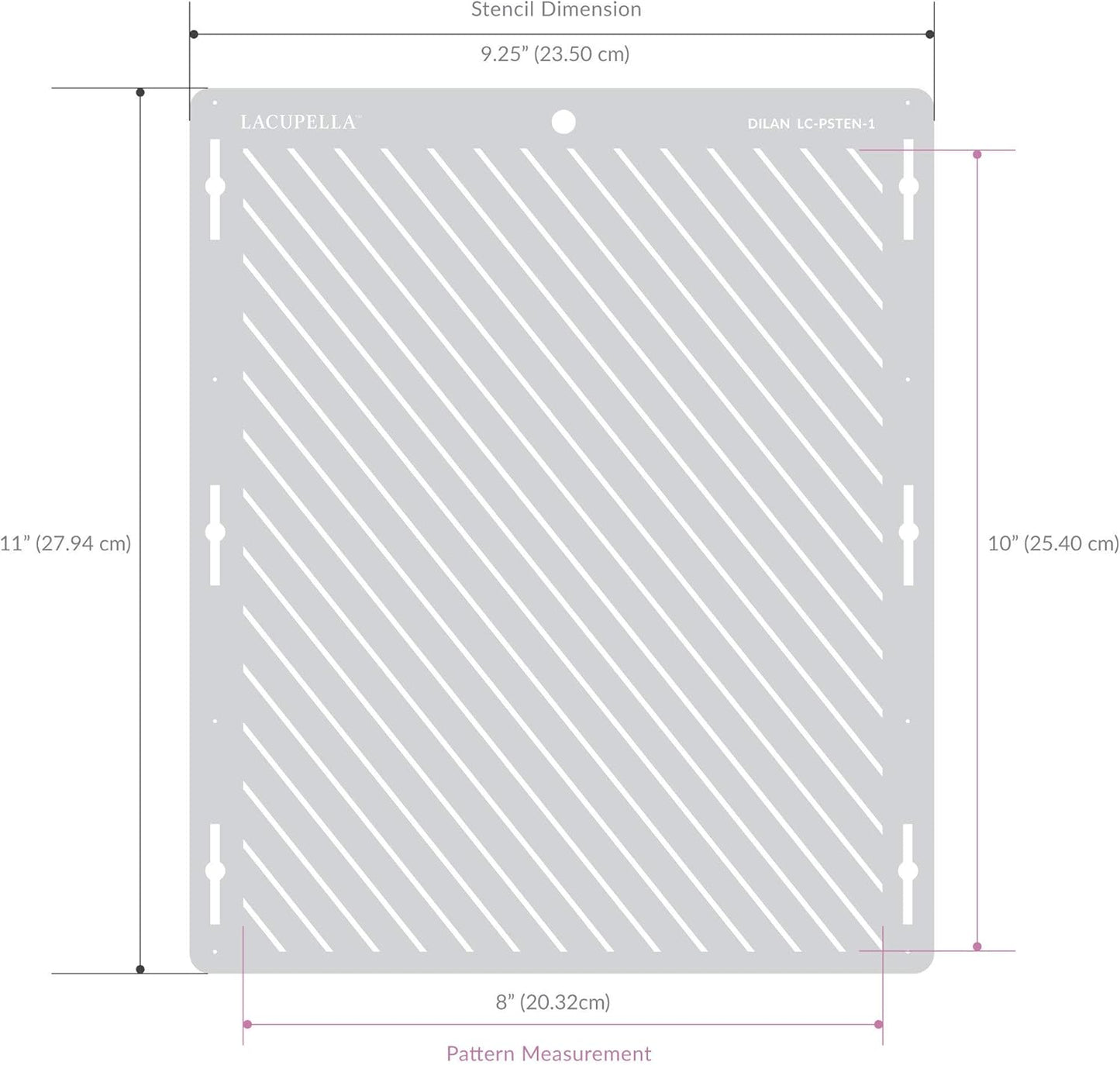 Cake Decorating Stencil for Tall Buttercream Cake, Royal Icing, Ganache, Paint, Airbrush (VEREN)