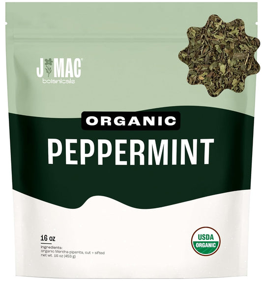 J Mac Botanicals Organic Peppermint Leaf Tea