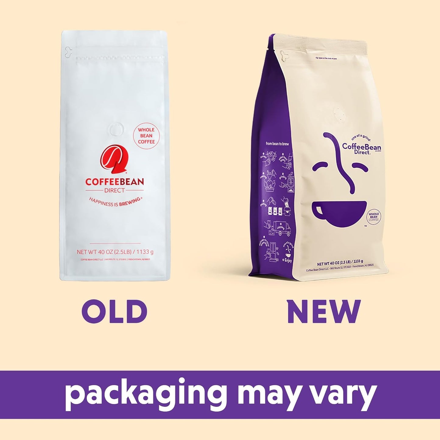 Coffee Bean Direct Seville Orange Flavored, Whole Bean Coffee, 2.5 Pound Bag (Pack of 1)