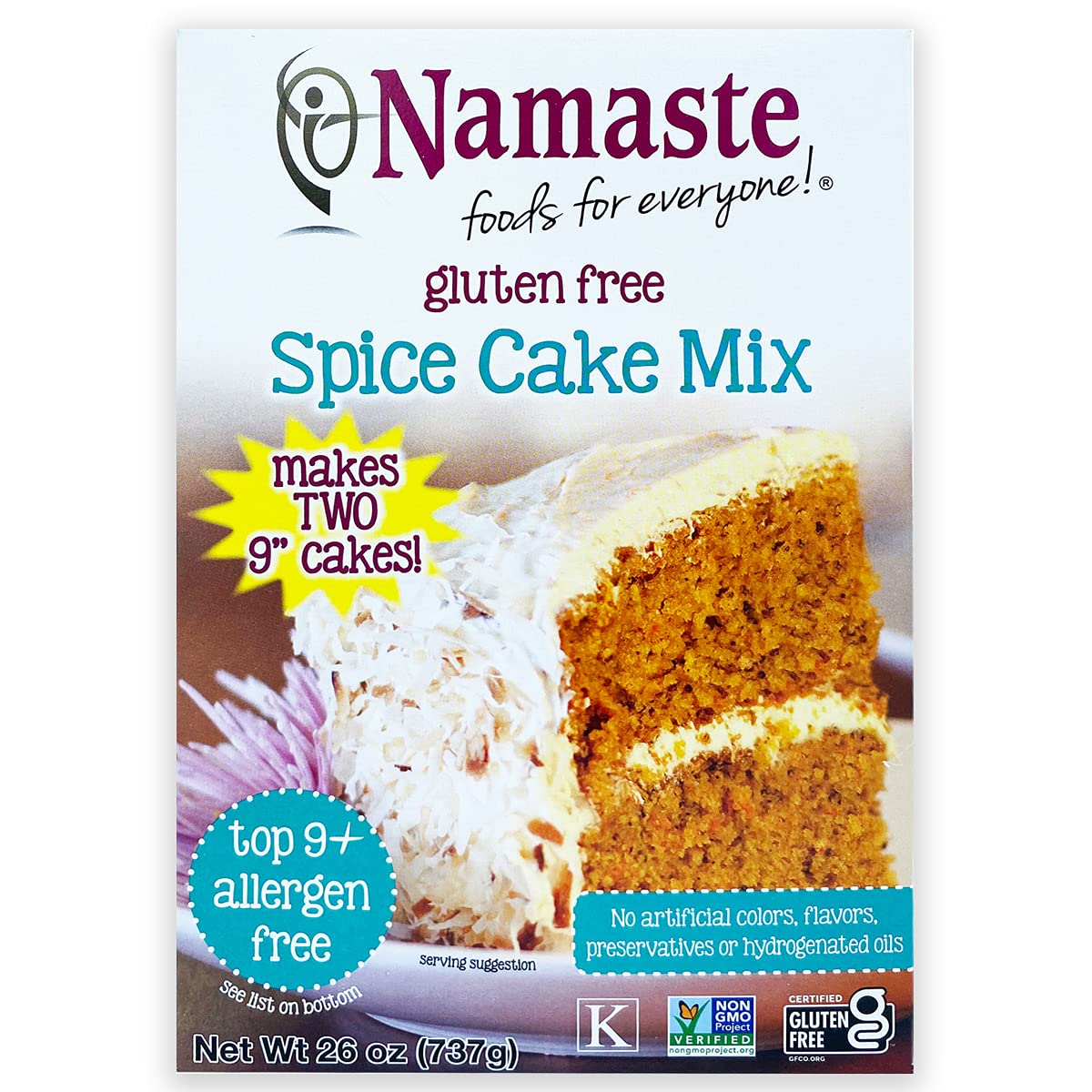 NAMASTE FOODS MIX CAKE SPICE WFGFDF 26OZ