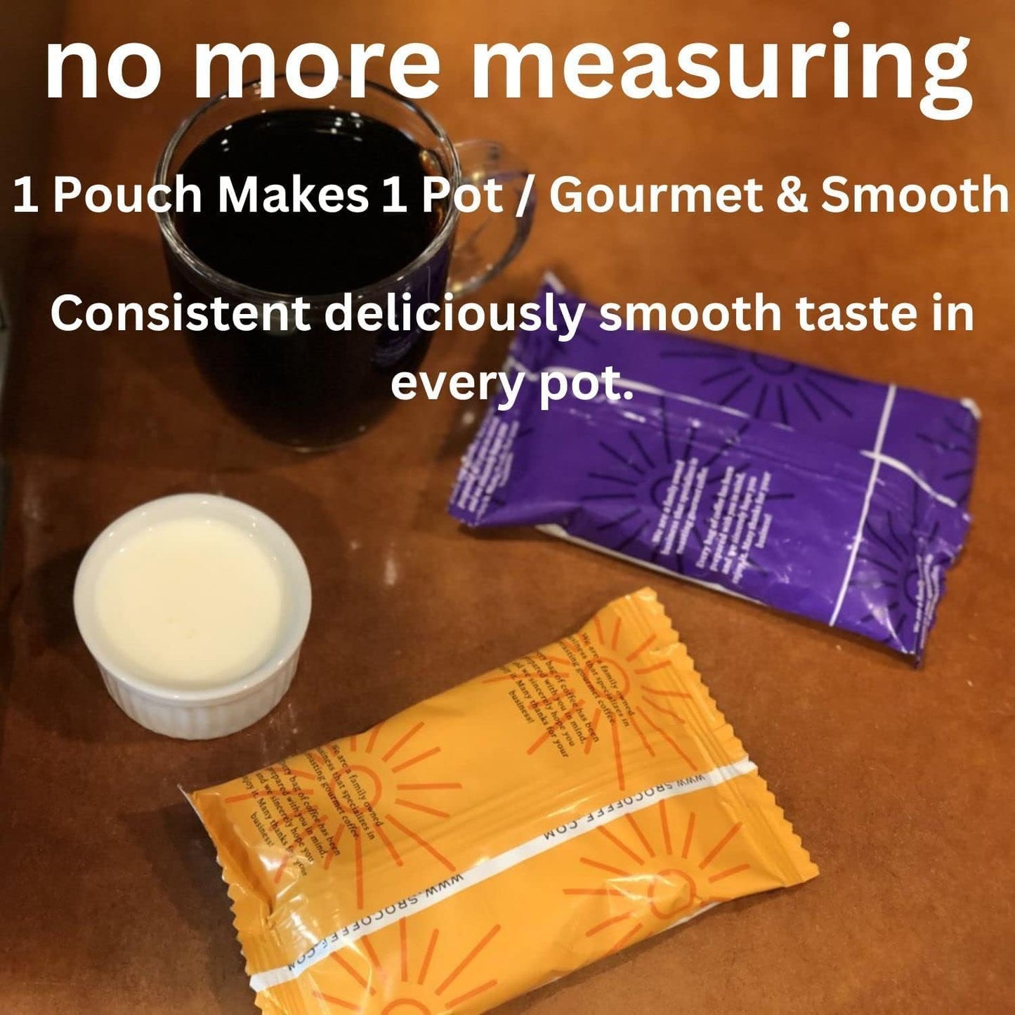 Sarasota Coffee Packs Bulk Ground Packets | Jamaican Me Crazy Flavored | Gourmet Assorted Gift Sampler | Low Acid Mold Free Individual Pouches for 12 Cup Coffee Maker | 1.75 Oz Bags, 100 Count