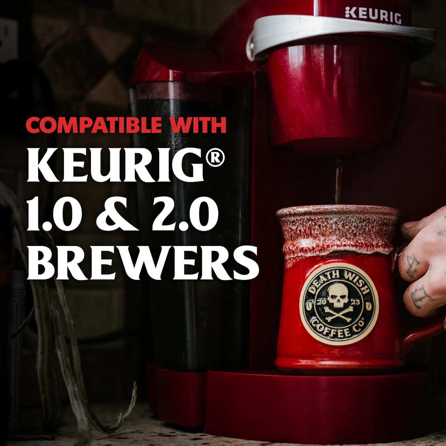 Death Wish Coffee, Medium Roast Pods (30 Count)