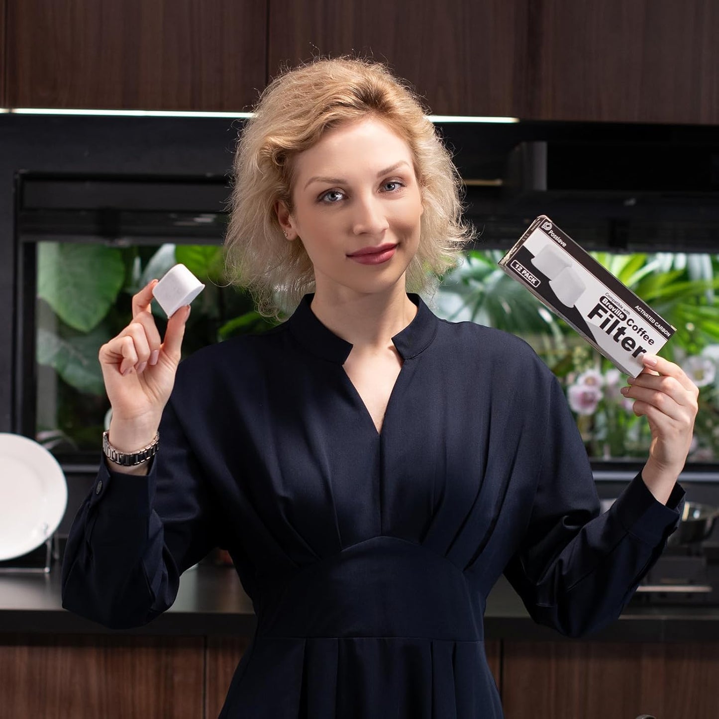 2-Pack Charcoal Breville Filters for Espresso Machines, Breville Espresso Machine Water Filter Replacements