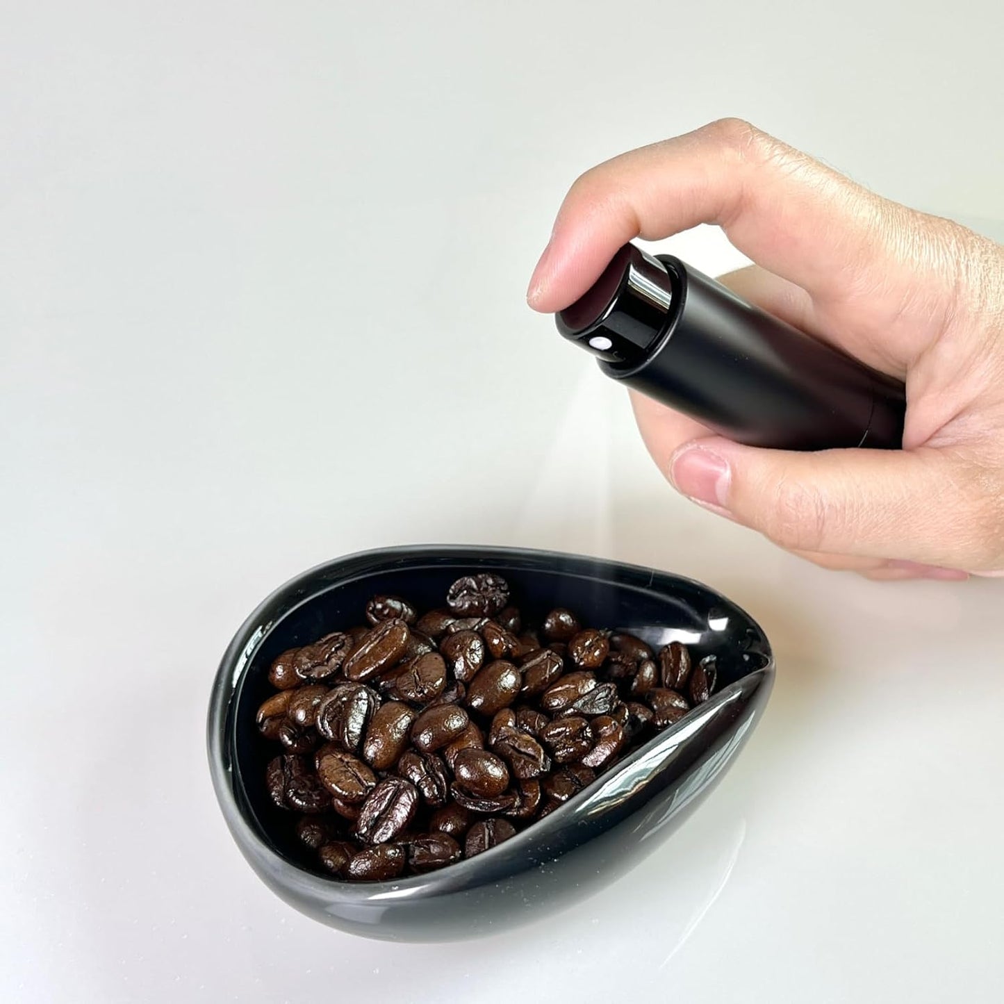 Coffee Bean Dosing Cup and Spray Bottle Set, Coffee Bar Accessories, Single Dose Measuring Tray Kit for Espresso