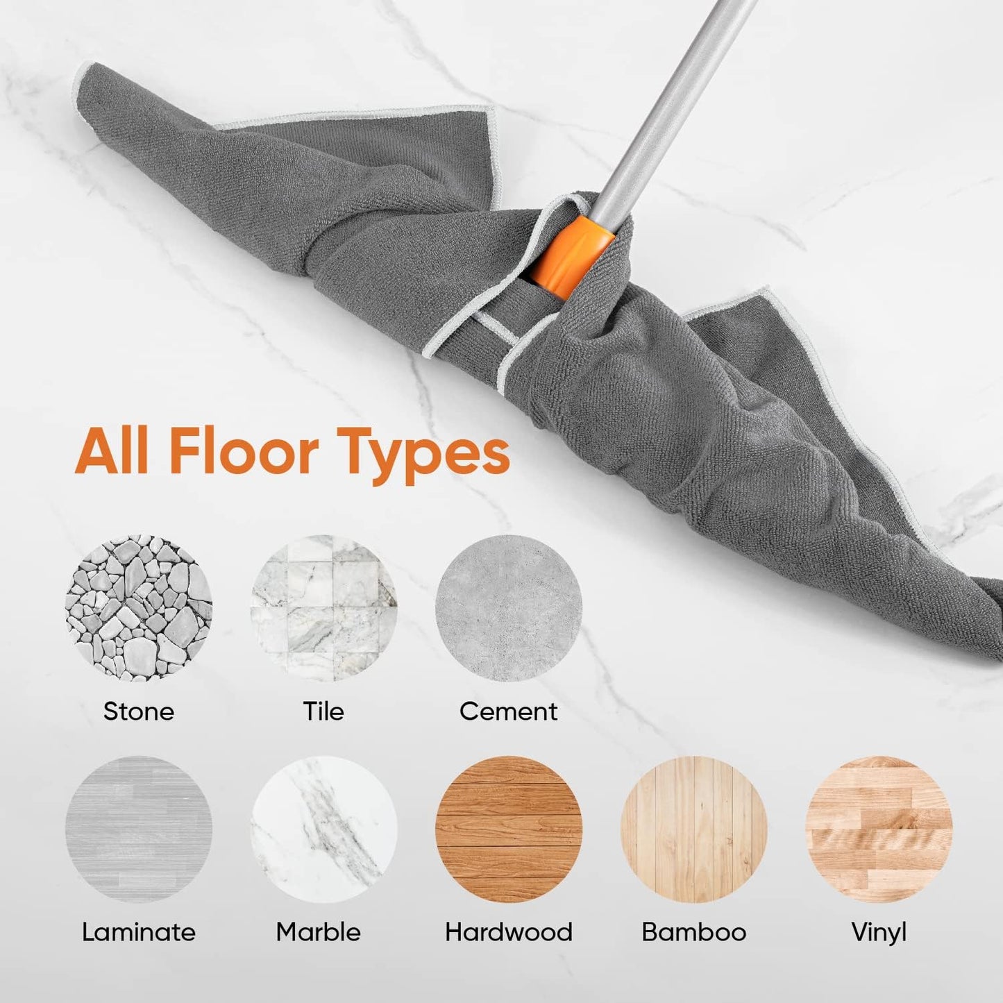 Superio Microfiber Squeegee Mopping Towel Extra Large Miracle Cloth 20 x 30 Streak Free Microfiber Floor Cloth-Rag for Cleaning House, Kitchen, Bathroom-Scratch Free