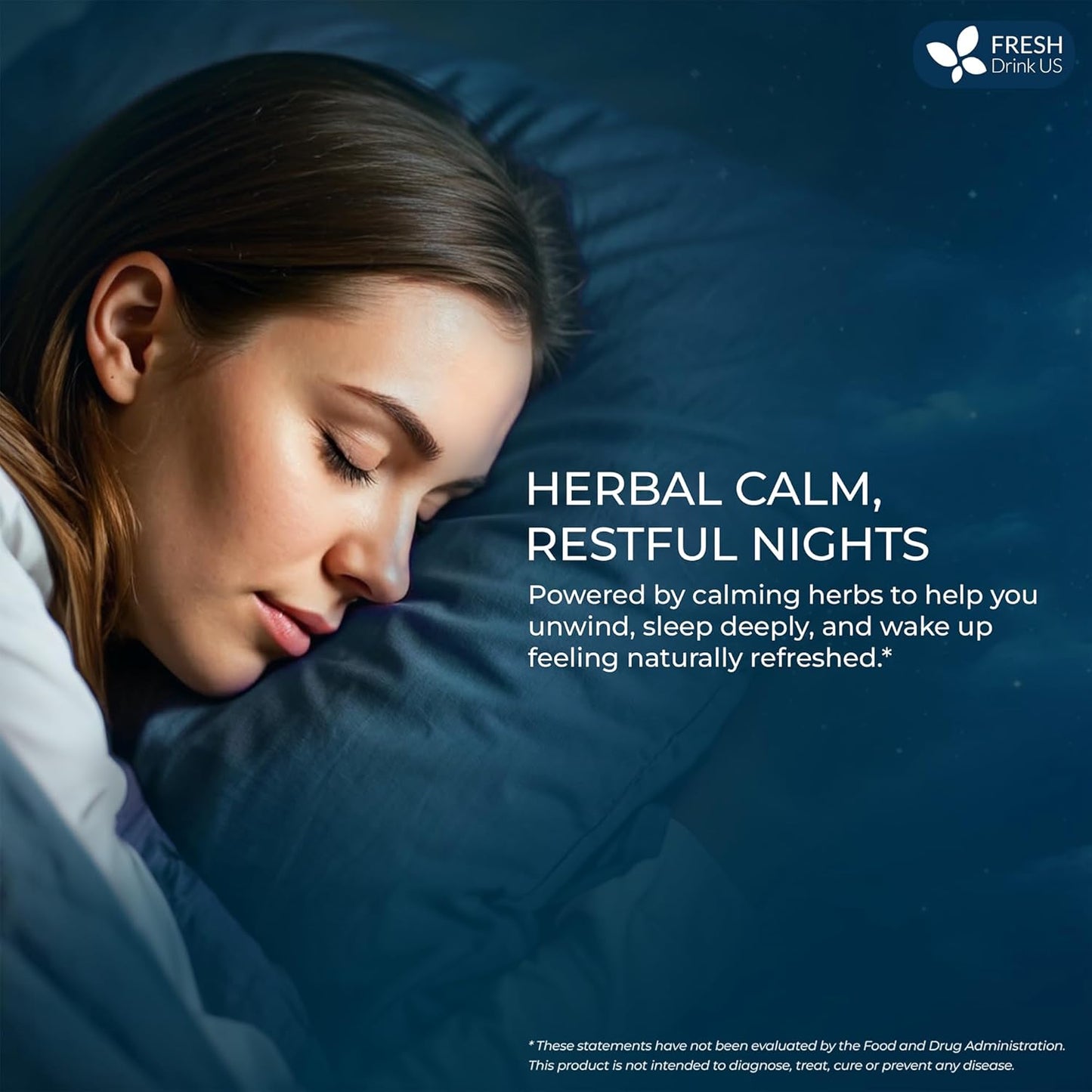 FreshDrinkUS, Premium 135 Tea Bags Better Sleep Herbal Tea | Caffeine-Free Loose Leaf Blend with Spearmint Leaves, Lemongrass Leaves, and Hawthorn Berry – Naturally Refreshing and Aromatic.