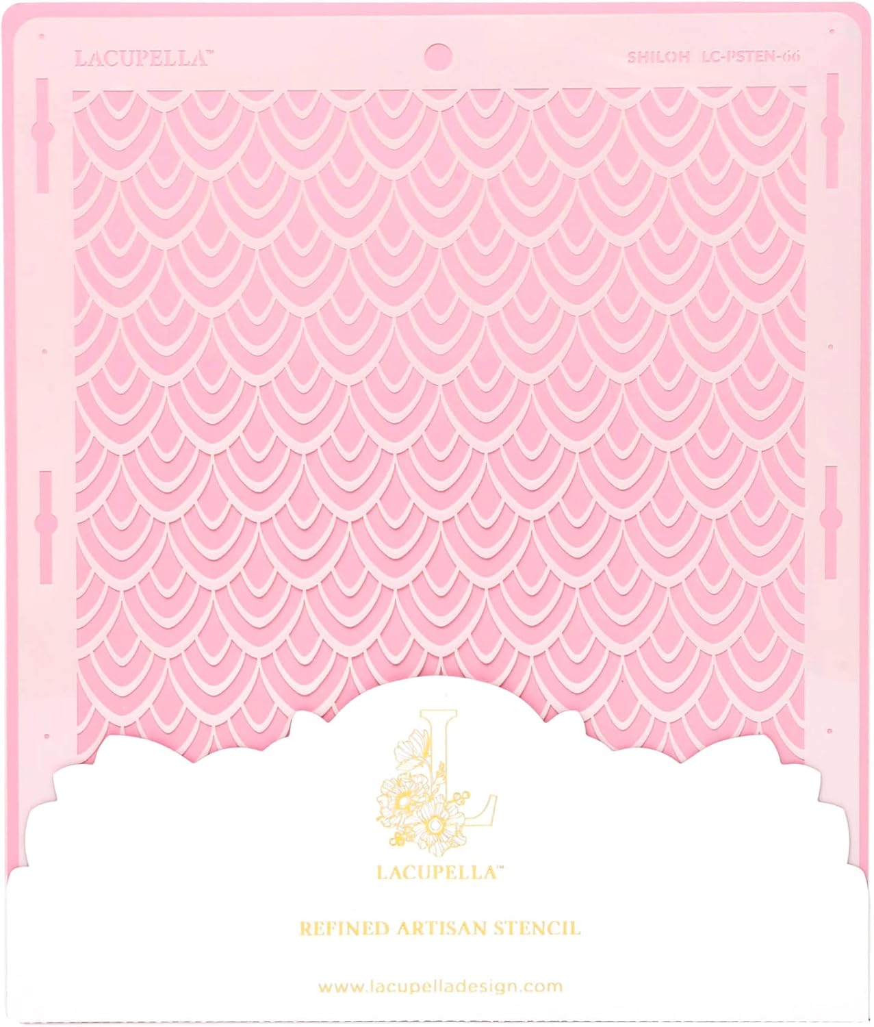 Cake Decorating Stencil for Tall Buttercream Cake, Royal Icing, Ganache, Paint, Airbrush (Shiloh)