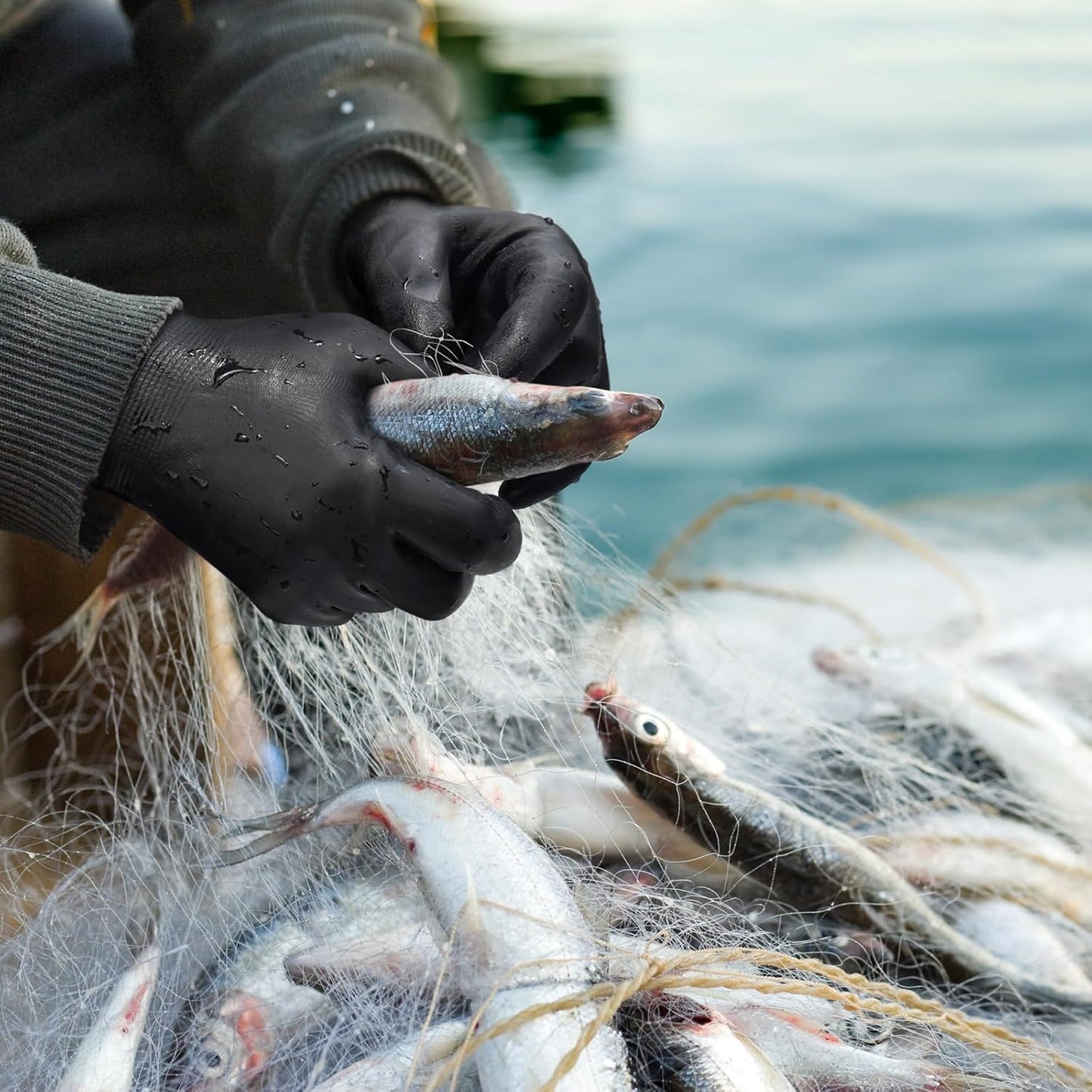 KAYGO Winter Waterproof Work Gloves for Men and Women, Thermal Insulated Freezer Rubber Coated Gloves,Super Grip,XL, KG160