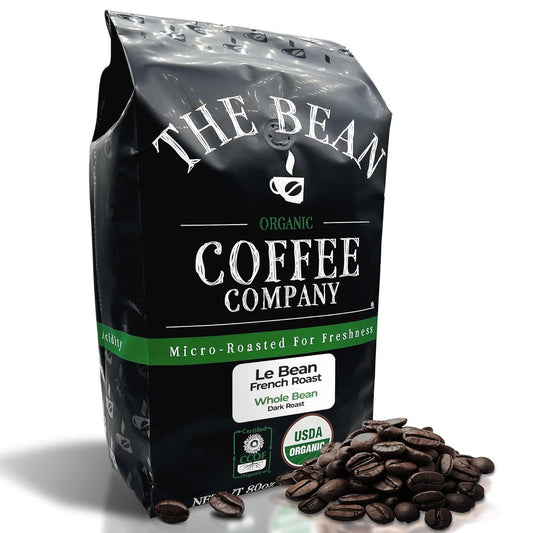 Le Bean Dark French Roast Whole Bean Coffee, 5-Pound Bag
