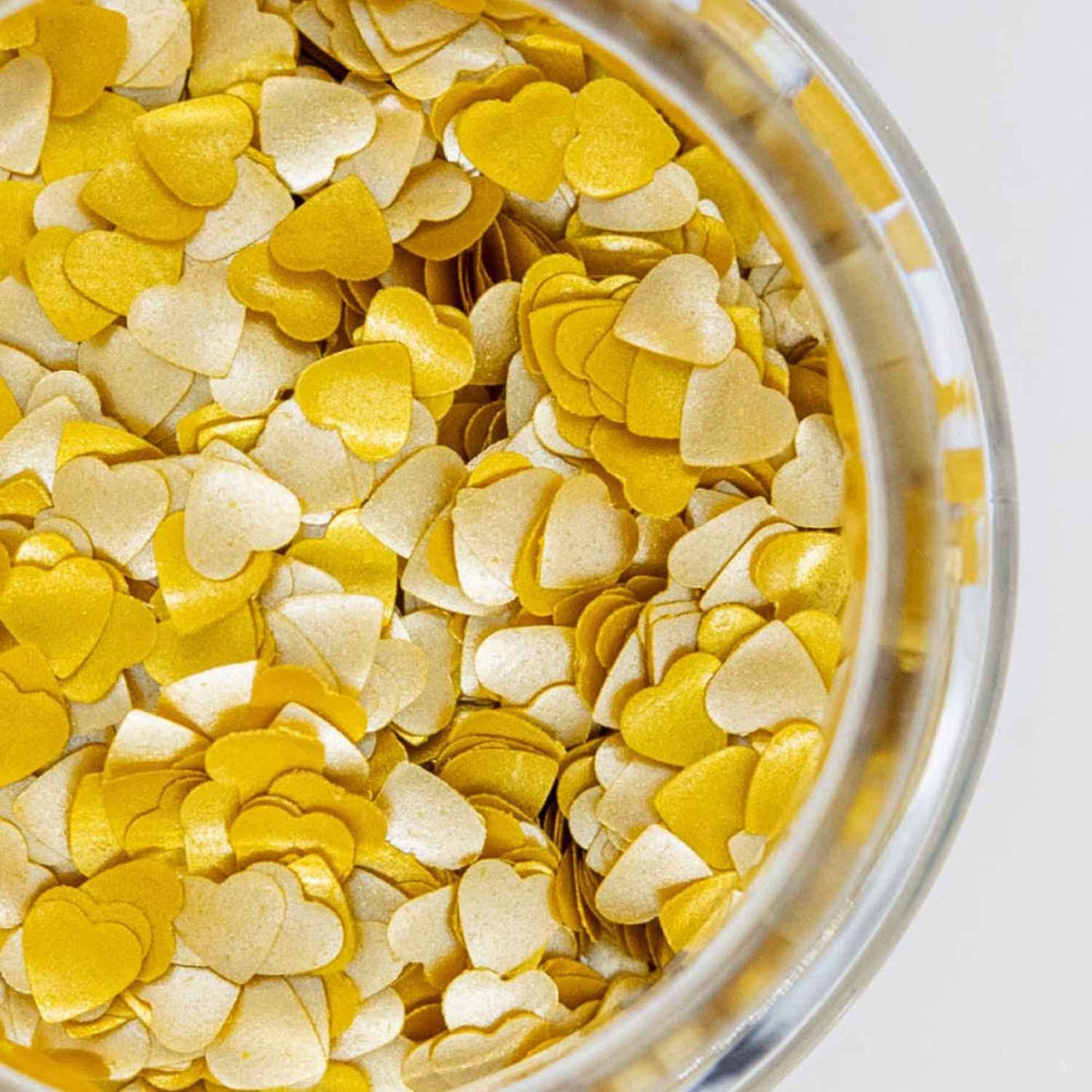Edible Glitter Heart Sprinkles for Cookie Decorating Edible Glitter for Drinks Fancy Gold Sprinkles for Cake Decorating Drink Glitter Edible Cake Decorations Edible Glitter for Cakes Vegan Sprinkles