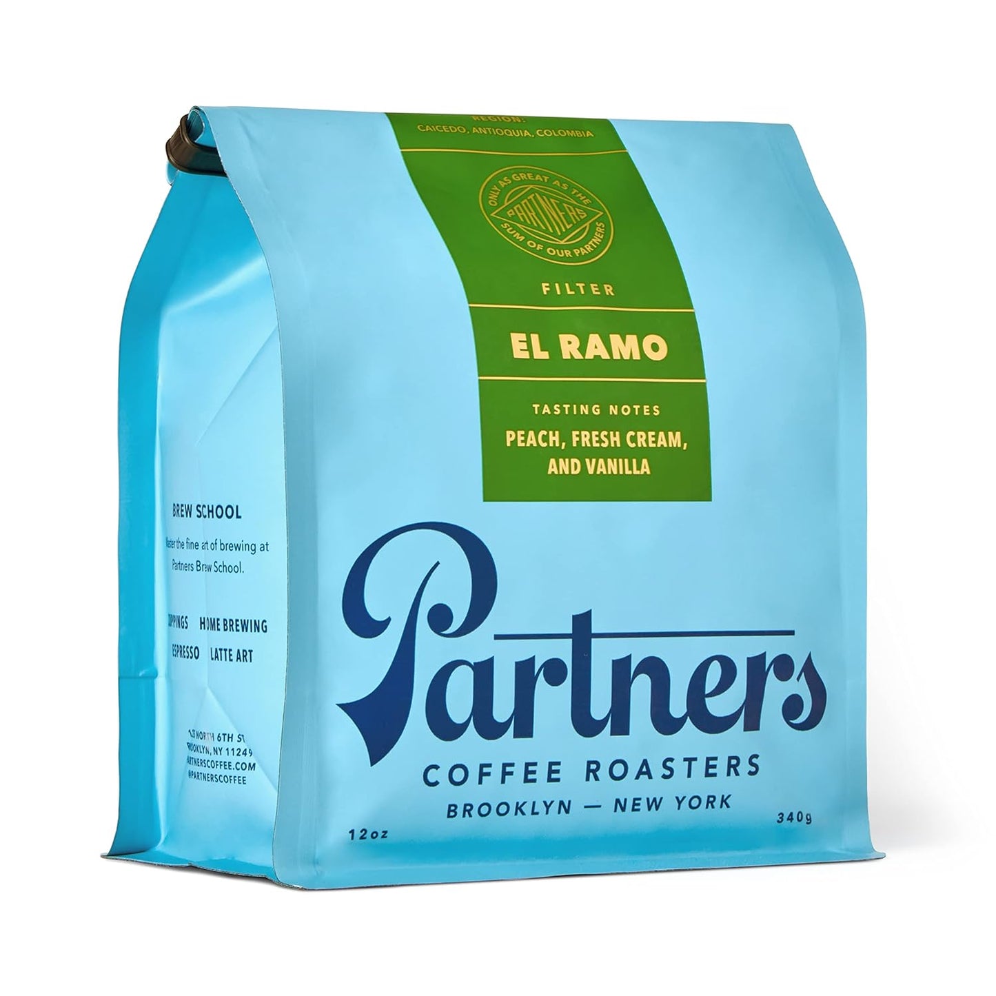 Partners Coffee, Colombia - El Ramo, Whole Bean Coffee, 12 Ounce - Medium-Light