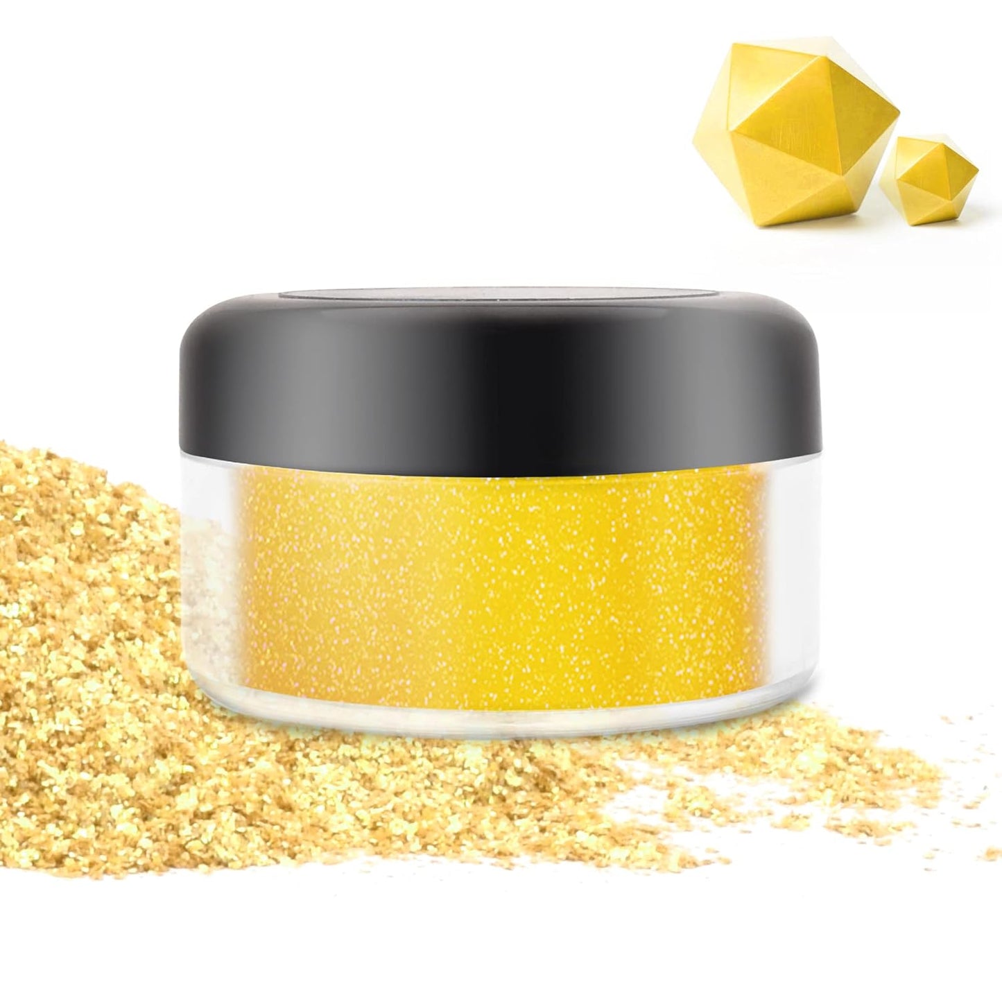 Edible Glitter - 10g Luster Dust Edible Food Grade Coloring Glitter for Cake Decorating, Baking, Drinks - Shimmer Dust Powder, Metallic Color Dusting Powder for Icing, Fondant, Candy, Cookie (Gold)