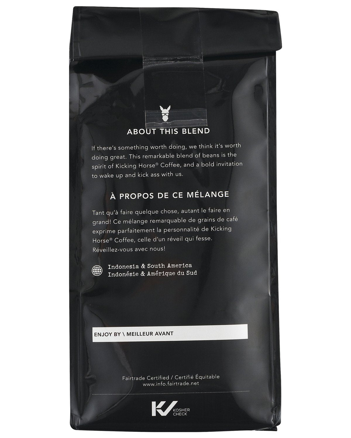 Kicking Horse Coffee Kick Ass Dark Roast Ground (10 Oz) and Smart Ass Medium Roast Whole Bean (10 oz) Bundle