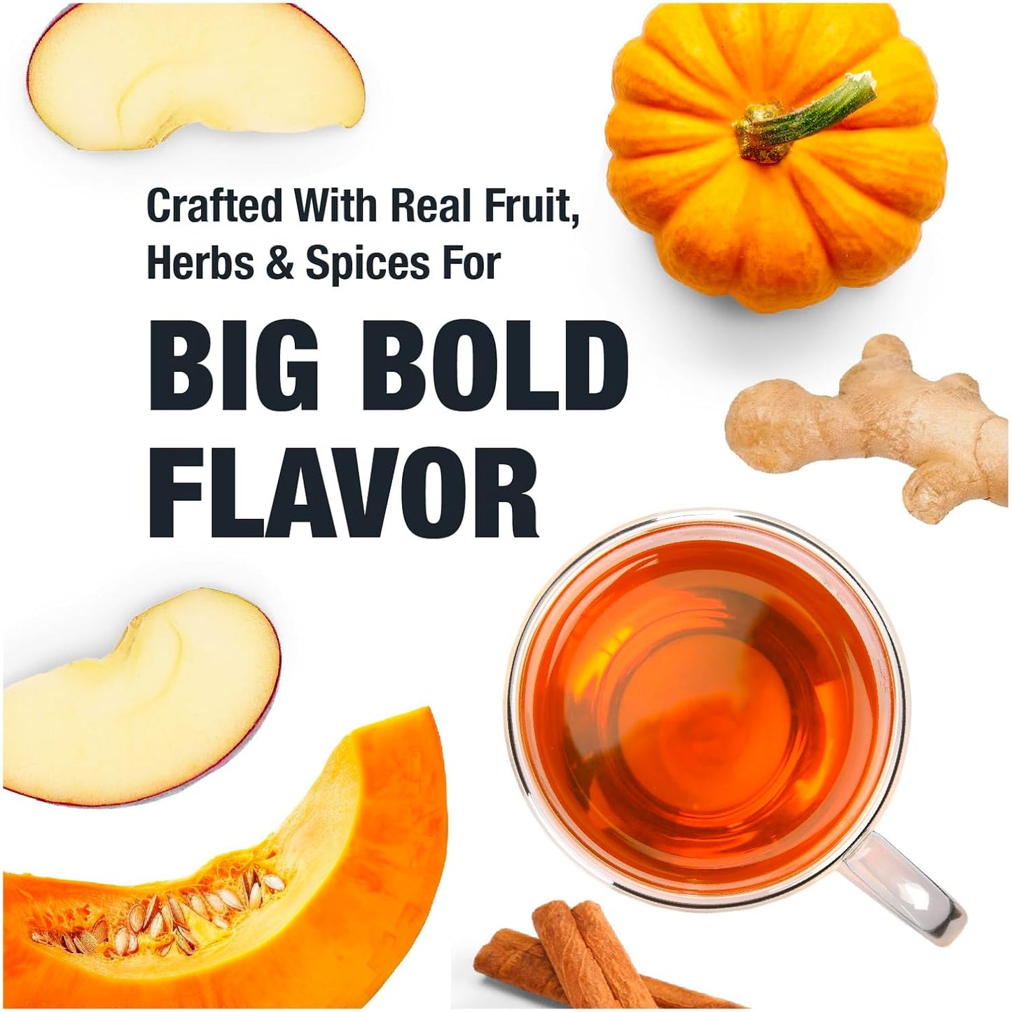 Tiesta Tea - Pumpkin Spice Rooibos Loose Leaf Tea, Premium Caffeine-Free Herbal Infusion, Brew Hot or Iced, Makes up to 200 Cups, Resealable Bulk Pouch, 16 Ounce