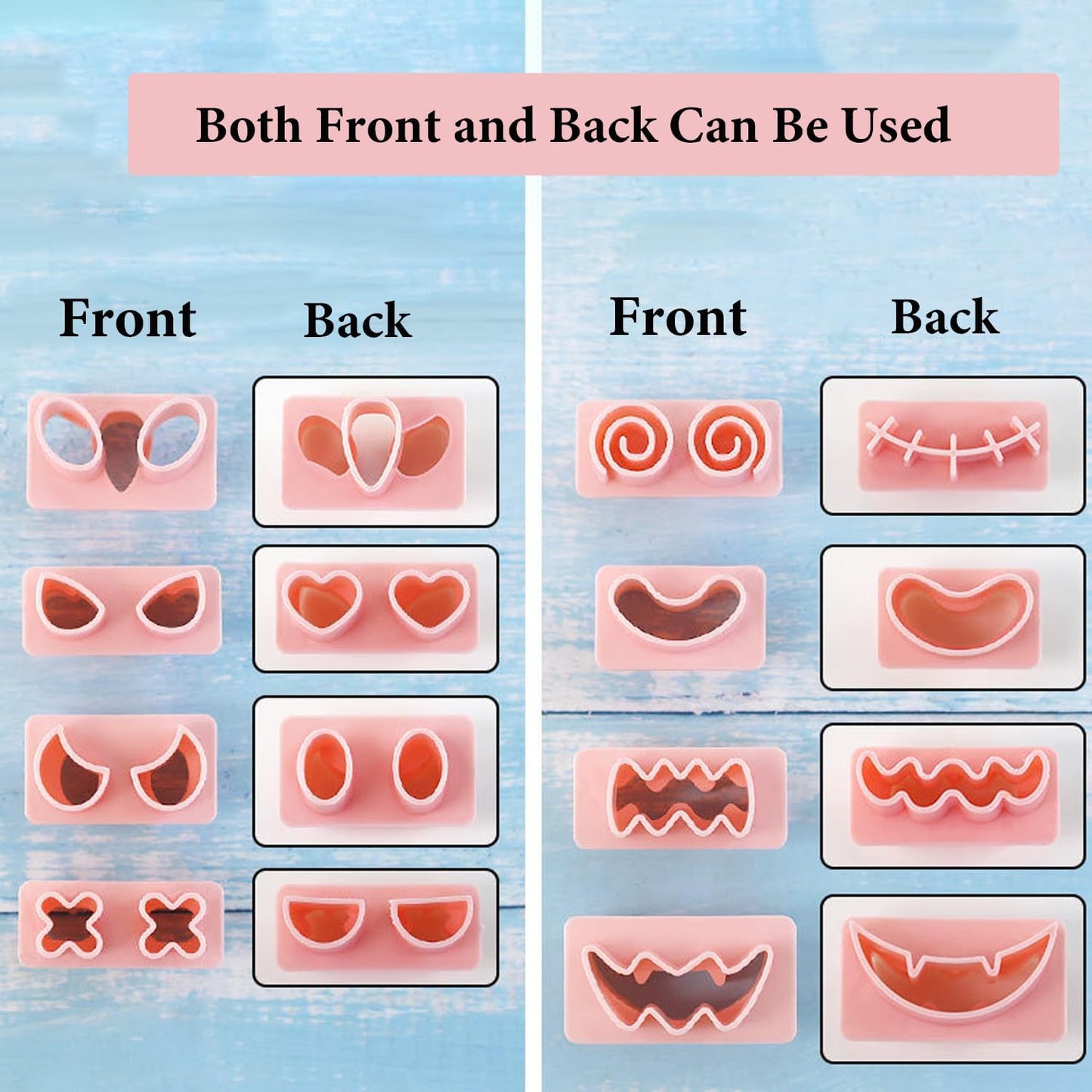 10Pcs Halloween Cookie Cutters, 3D Cookie Cutter with Plunger Stamp, Ghost Biscuit Cutters Cake Baking Fondant Embosser Stamps Halloween Party DIY Cake Decorating Tools(L10)