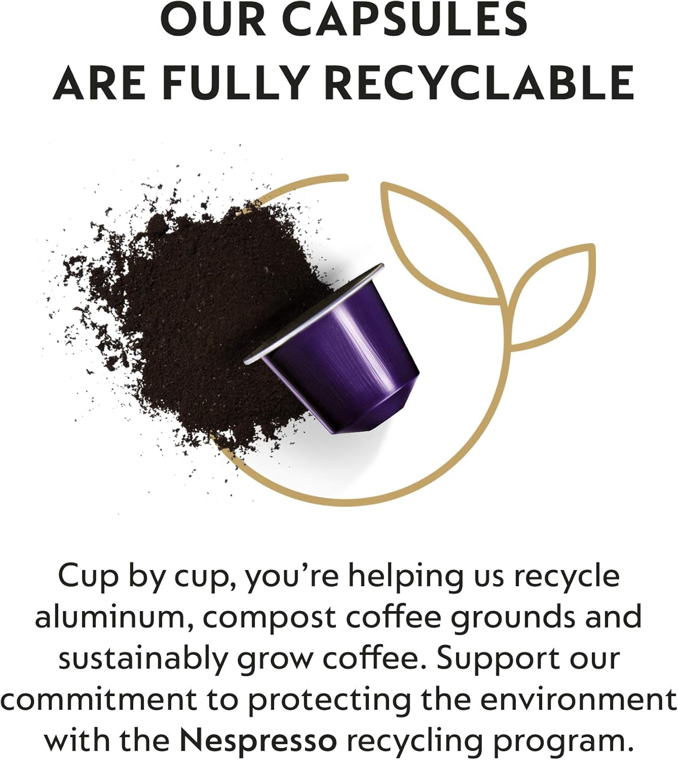 Nespresso Capsules Original Line, Arpeggio Intenso, Dark Roast Coffee,50 Count Coffee Pods