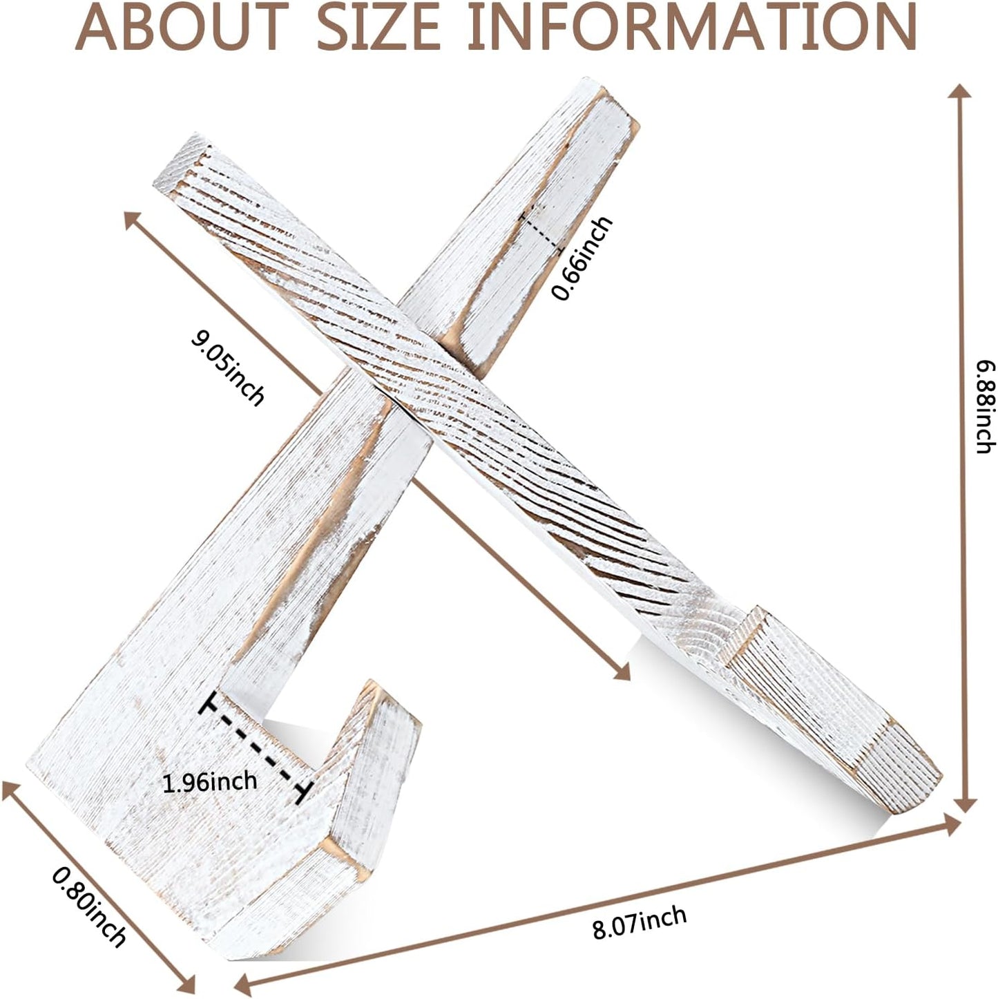 Plate Stand for Display, 6.5 Inch Picture Frame Holder Wooden, for Cook Book Decorative TableTop Art Easels Platter (White)