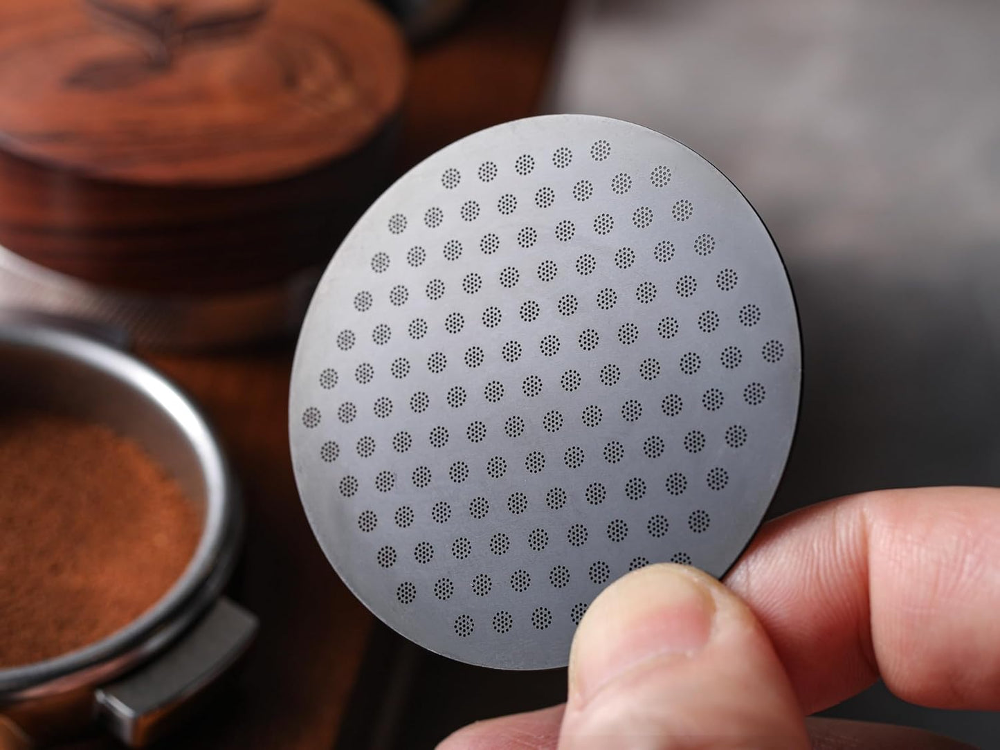51mm Puck Screen 2Pcs Stainless Steel Coffee Puck Filter, Ultra-Thin 0.8mm Espresso Screen Compatible With DeLonghi, Smeg, Gevi, Casabrews Portafilter
