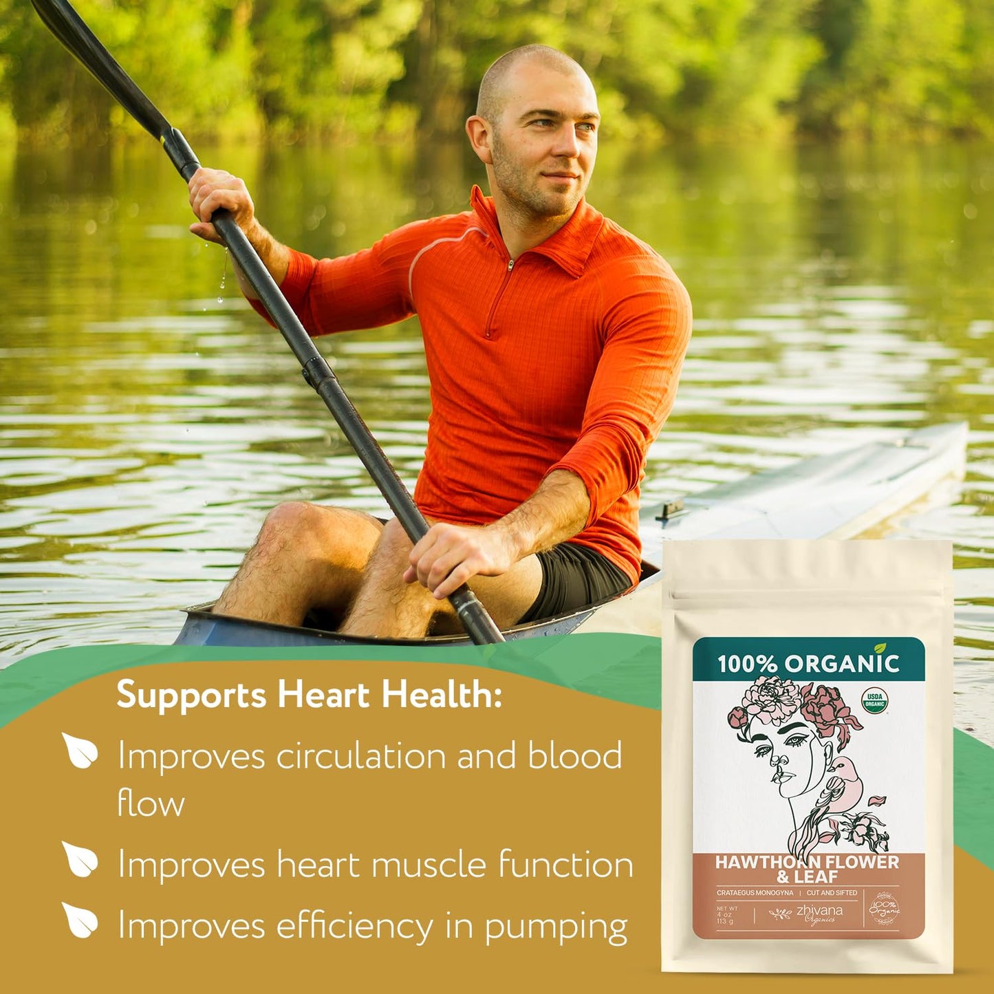 Super Value Pack 5 LB – Organic Hawthorn Leaf and Flower Tea - Hawthorne Leaves & Flowers for Herbal Tea – Natural Heart Health Support