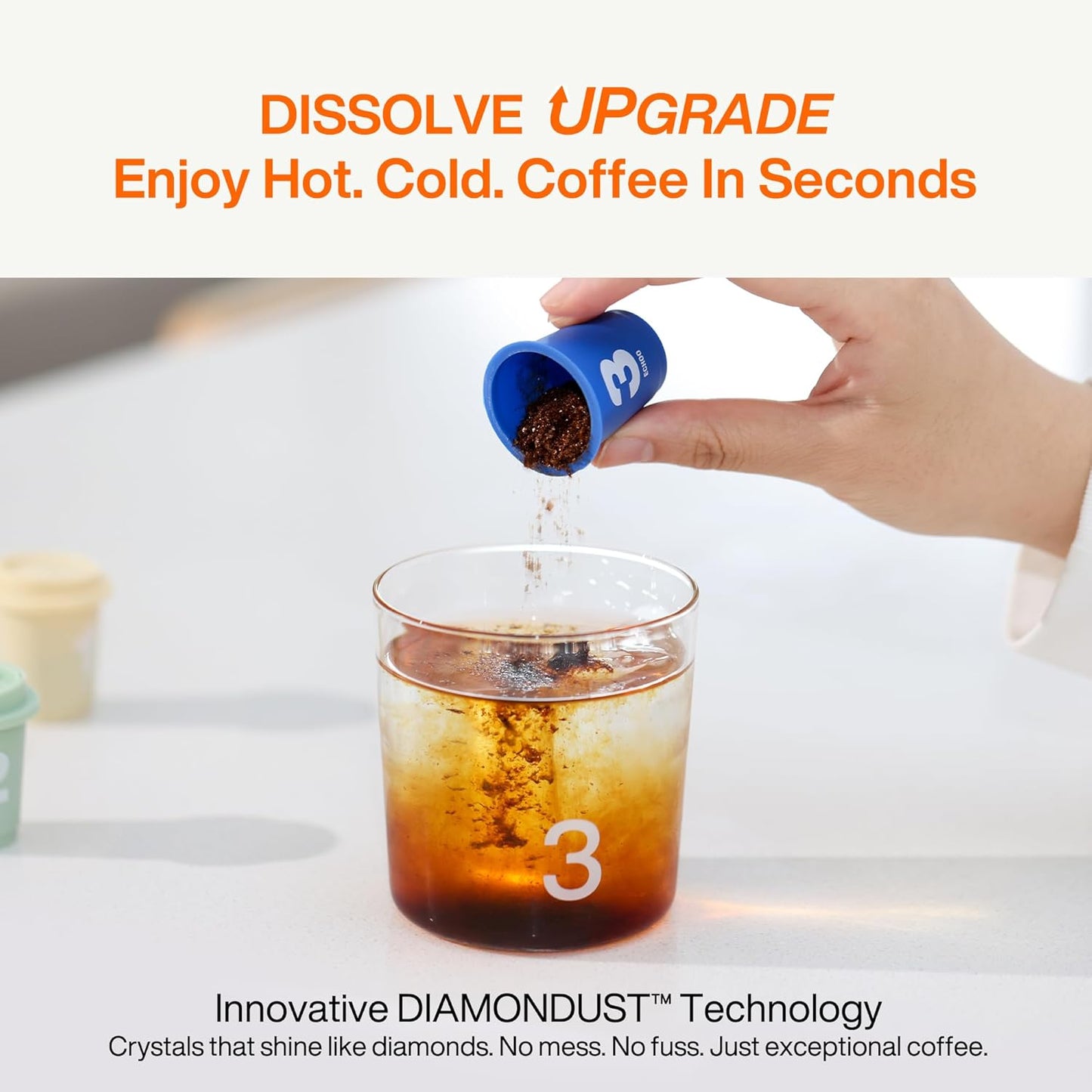 SATURNBIRD Coffee Instant Cold Brew, Light Roast, Bright & Fruity Blend of 100% Specialty Arabica, Enjoy Hot or Cold, Freeze Dried Iced Coffee, 24 Single Servings for Home, Travel, Office (NO.1)