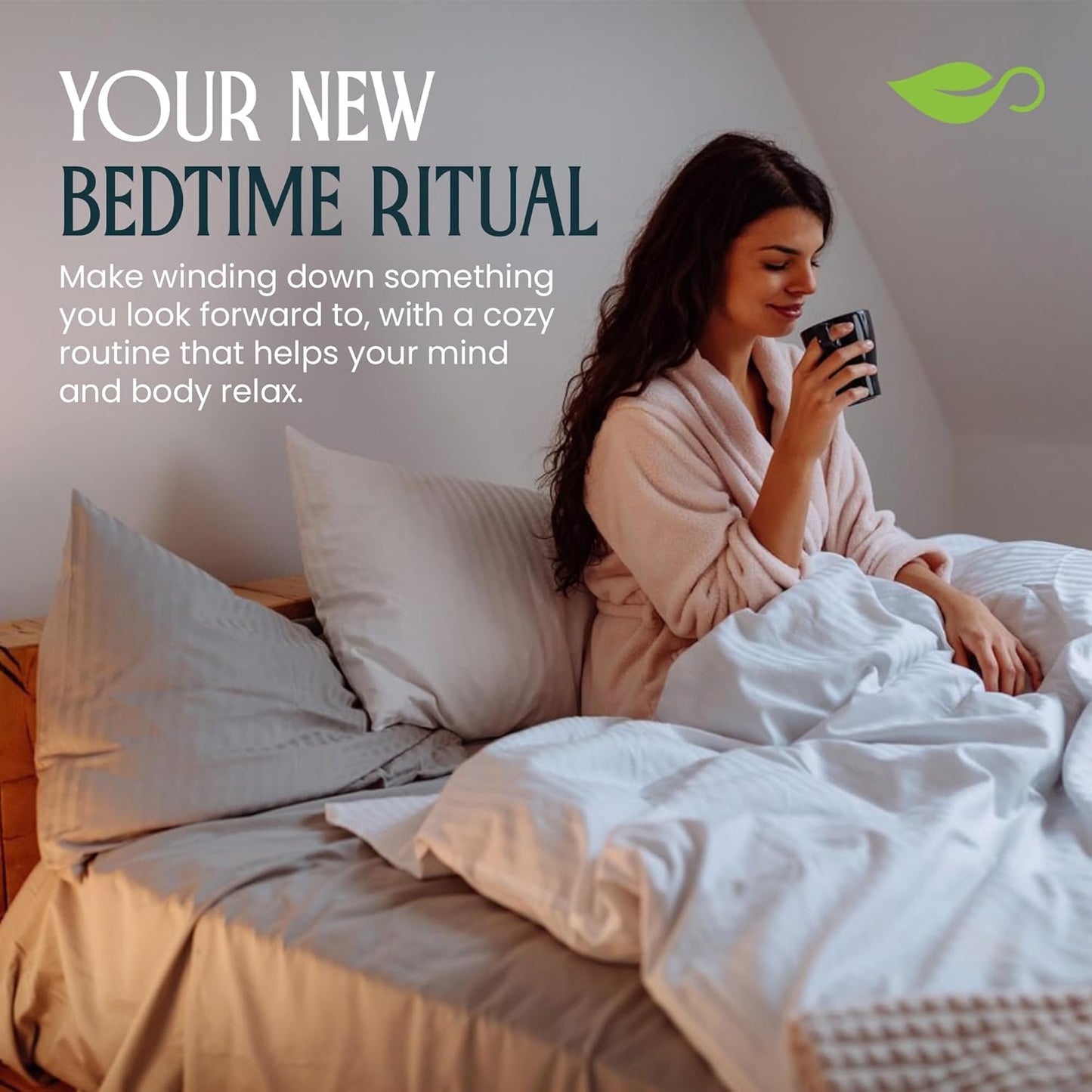 MagniTea Herbal Sleep Aid Magnesium Glycinate Muscle Relaxation Tea Ritual Valerian Root Bedtime Solution Natural Alternative KETO Friendly Vegan Certified Zero Sugar Chamomile Blend Stress Relief Melatonin Free