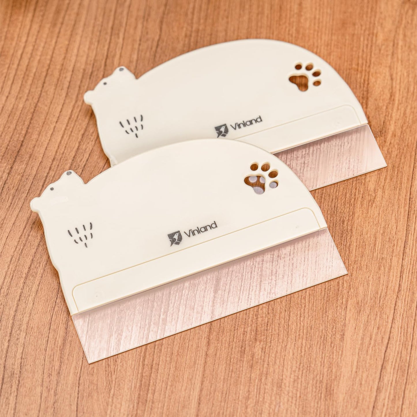 2 Pcs Cake Smoother Scraper, Cake Decorating Supplies Acrylic Cake Scraper Cake Decorating Supplies Food-Grade Transparent Flexible PE Plastic Cake Scraper‌ - Designed for Bread and Cake Decoration