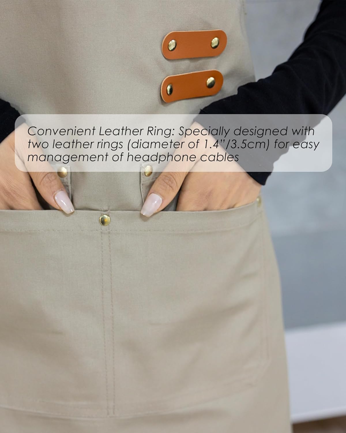 Lisianthus 2 Pack Adjustable Bib Aprons for Women with Pockets, Men's Kitchen Cooking Apron