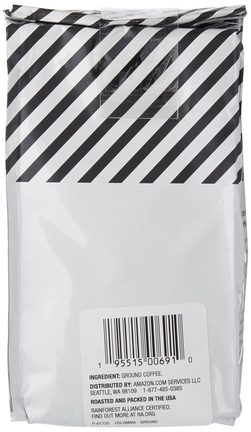 Amazon Fresh Colombia Ground Coffee, Medium Roast, 12 Ounce