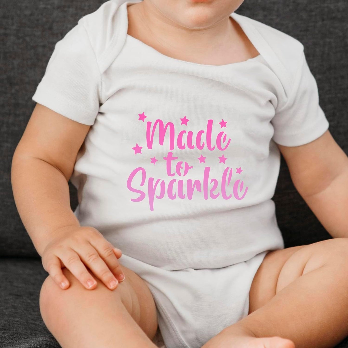 Baby Shower Stencils for Onesies Reusable 3” Baby Stencils for Crafts Fabric Clothes Bibs