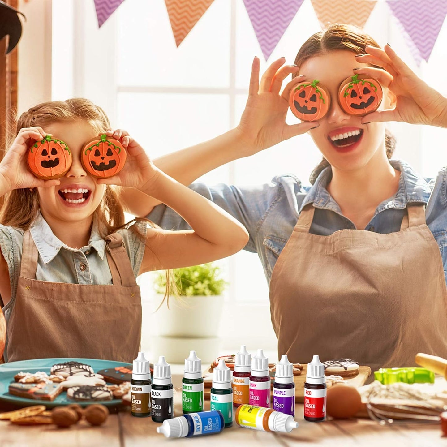 Upgraded Oil Based Food Coloring for Chocolate, 10 Colors , for Candy Melts, Nomeca Edible Food Dye for Baking Cake Decorating Cookies Icing Fondant Meringues - .35 Fl. Oz Bottles