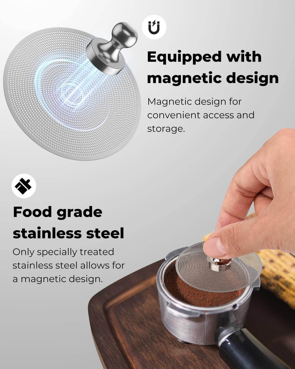58mm Espresso Puck Screen - 0.2mm Ultra Thin Espresso Puck, Stainless Steel Reusable Coffee Filter, Compatible with Espresso Machine 58mm Portafilter Basket