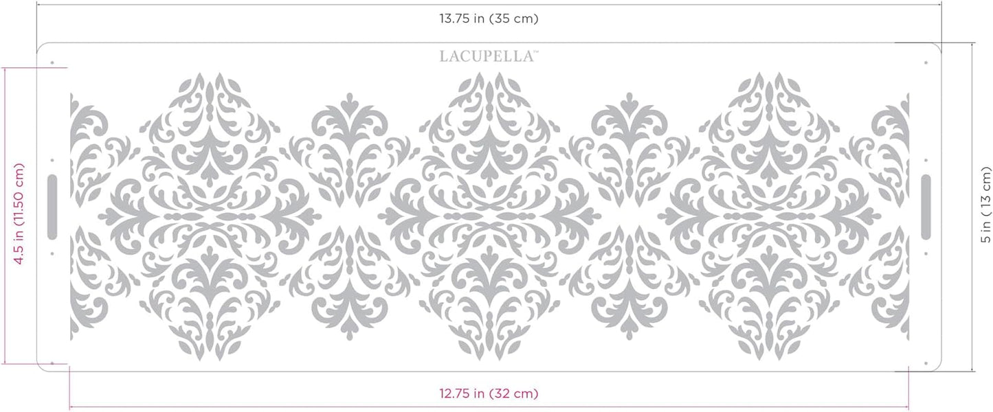 Long Border Cake Stencil, 4" x 12.75" (JAAD)