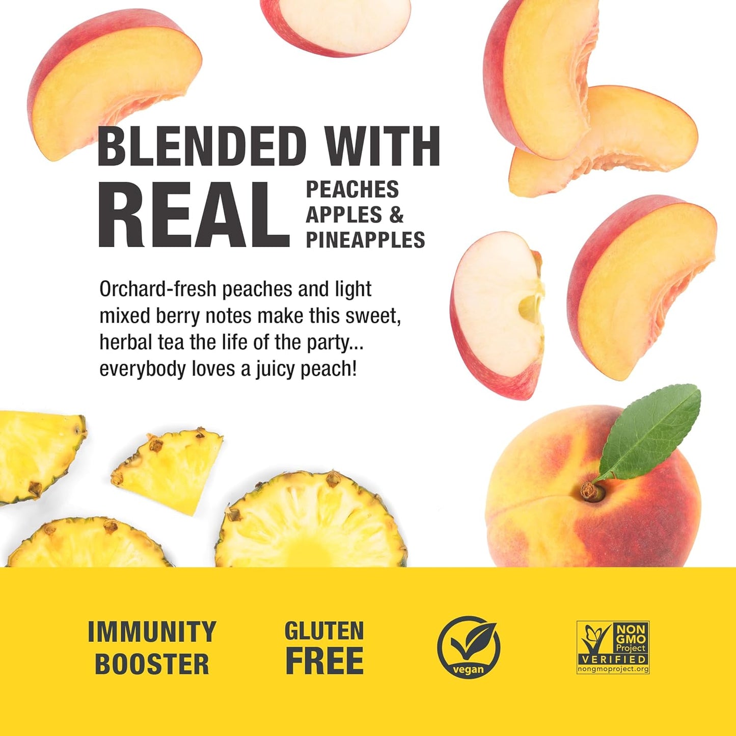 Tiesta Tea - Peach Party, Loose Leaf, Peach Hibiscus Herbal Infusion, Premium Blend, Non-Caffeinated Fruit Tea, Makes Hot or Iced & Up to 50 Cups, 4.5oz Refillable Tin