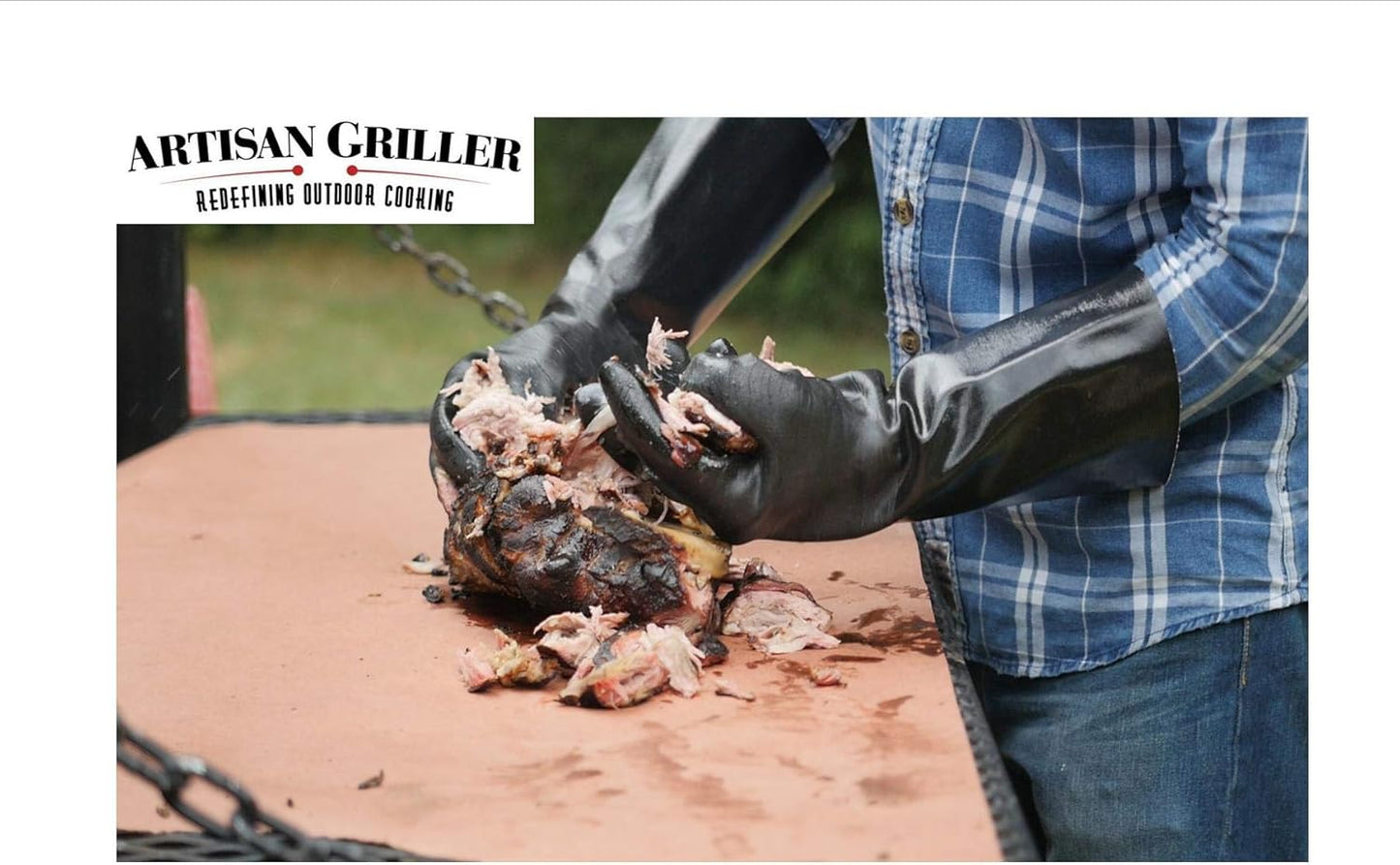 Artisan Griller BBQ Heat Resistant Insulated Smoker, Grill, Fryer, Oven, Brewing, Cooking Gloves