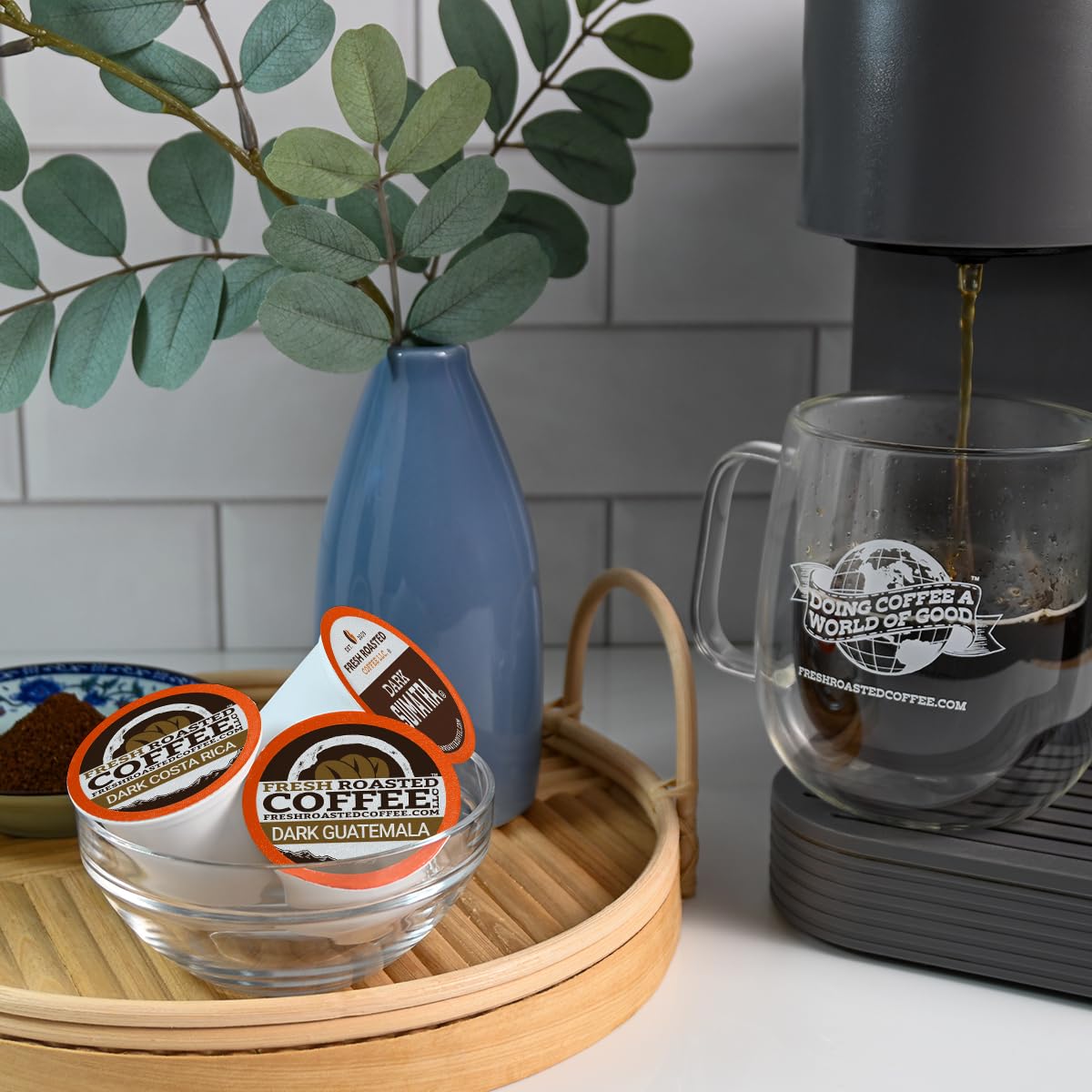 Fresh Roasted Coffee, Dark Roast Big Box Variety Pack, K-Cup Compatible, 48 Count