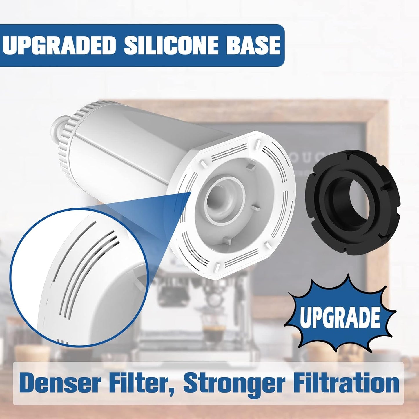 6 Pack Replacement Water Filter for Breville Espresso Machine Barista Touch Bes880, Barista Pro BES878, Oracle Touch BES990, Oracle BES980, Dual Boiler BES920 Bambino ClaroSwiss Sage by Funmit