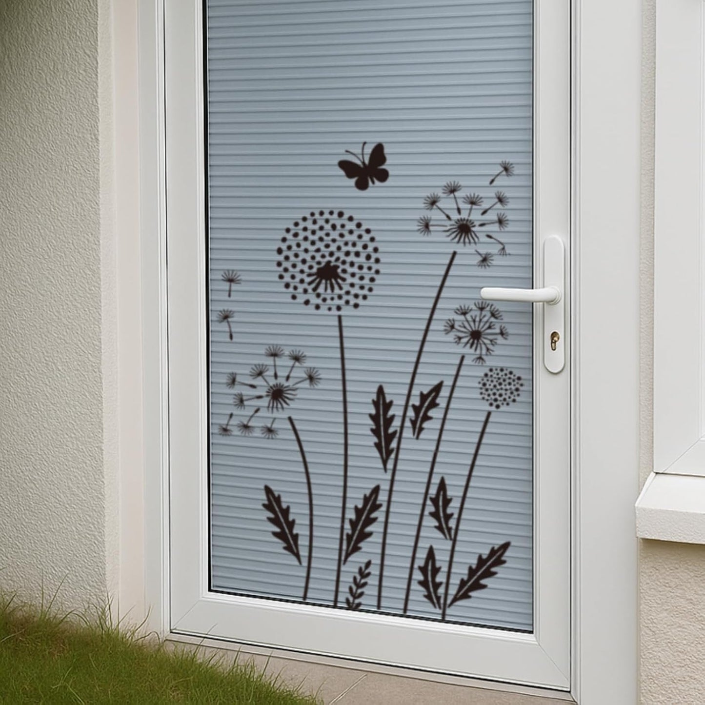 12PCS Large Flower Stencils for Painting 12 x 12 Inch Dandelion Stencil with Brushes Dandelion Floral Stencils for Wood Fence Butterfly Paint Template for Walls Garden Fence Furniture