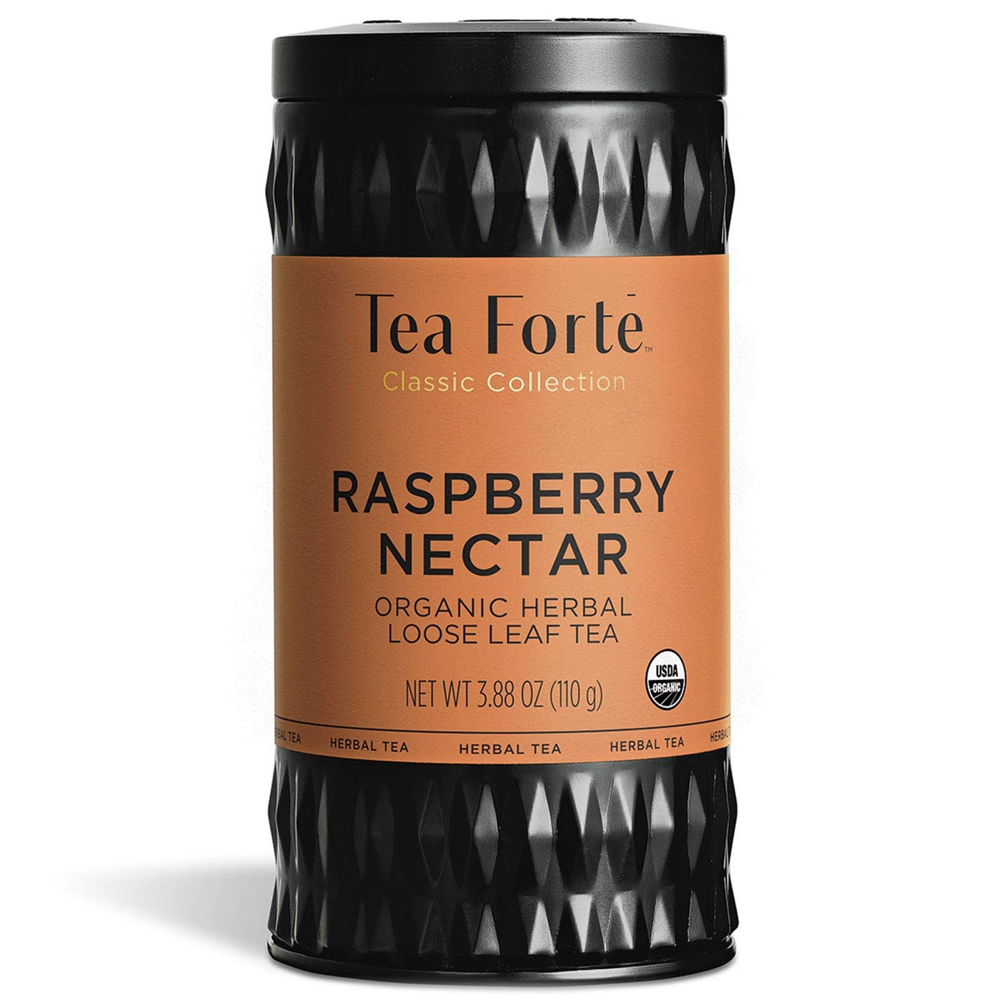 Tea Forte Raspberry Nectar Premium Organic Loose Leaf Caffeine-Free Herbal Tea Blend Canister, Makes 35-50 Cups