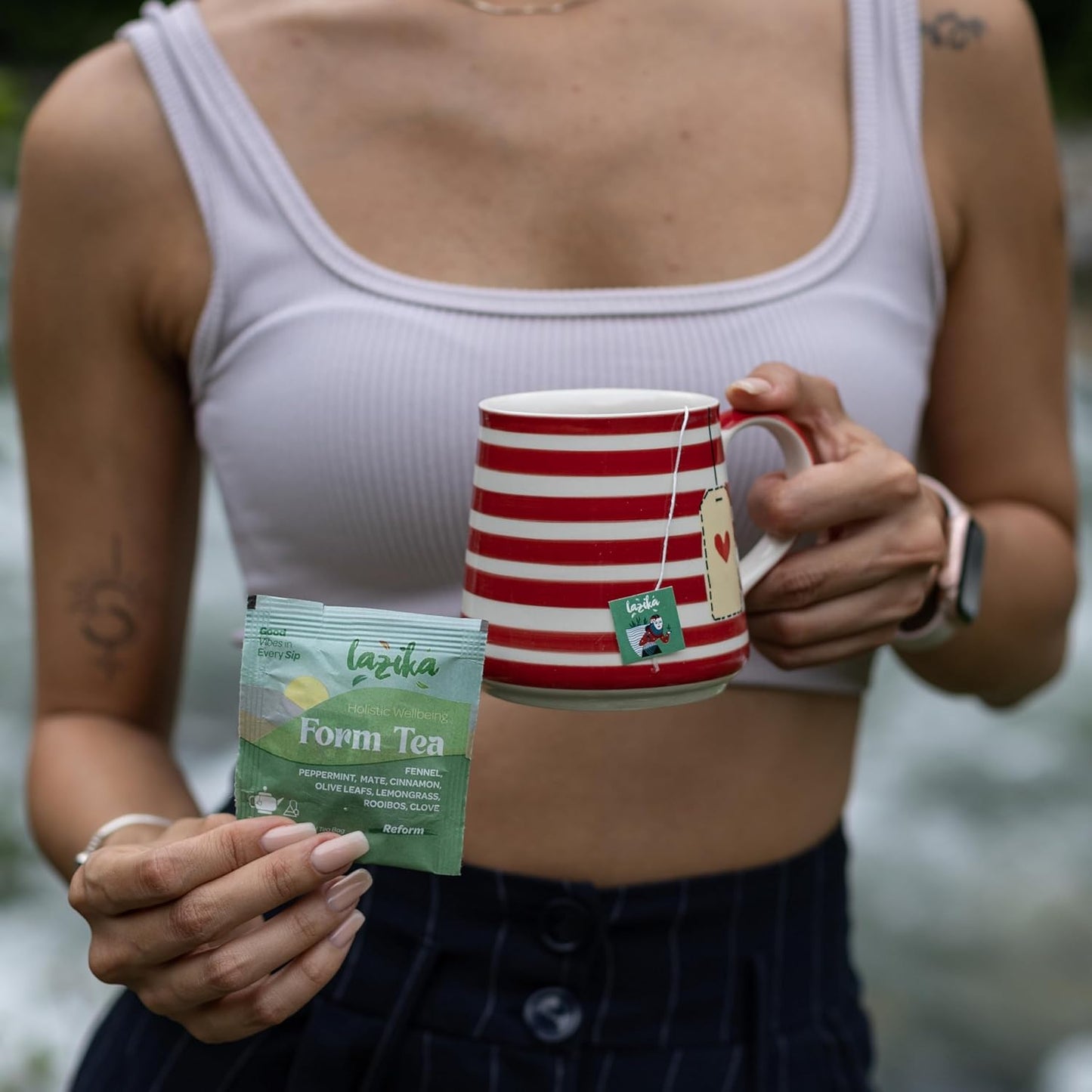 Lazika Herbal Tea Variety Pack with Lovely Presentation Box, 54 Counts, Holistic Wellbeing Tea Assortment Gift Set, Premium Collection with Pyramid Infuser Bag, Handcrafted