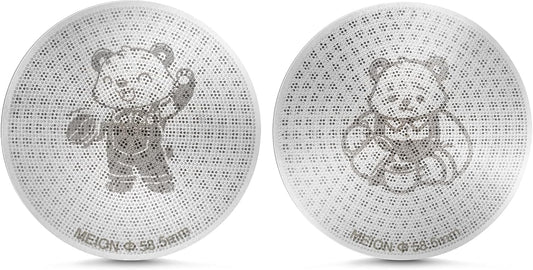 MEION 58.5mm Espresso Puck Screen-2 Pack 0.8mm Thickness Espresso Filter Screen, Reusable Metal Coffee Filter for Bottomless Portafilter Basket 58mm, Stainless Steel Coffee Puck Screen
