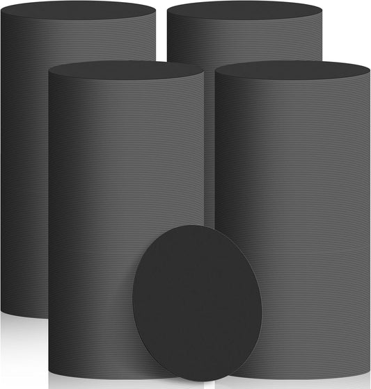 TaoBary 800 Pcs Disposable Paper Coasters Bulk 1MM, 4 Inch Round Cardboard Coasters Blank for Bar Drinks DIY Crafts Arts Wedding (Black)