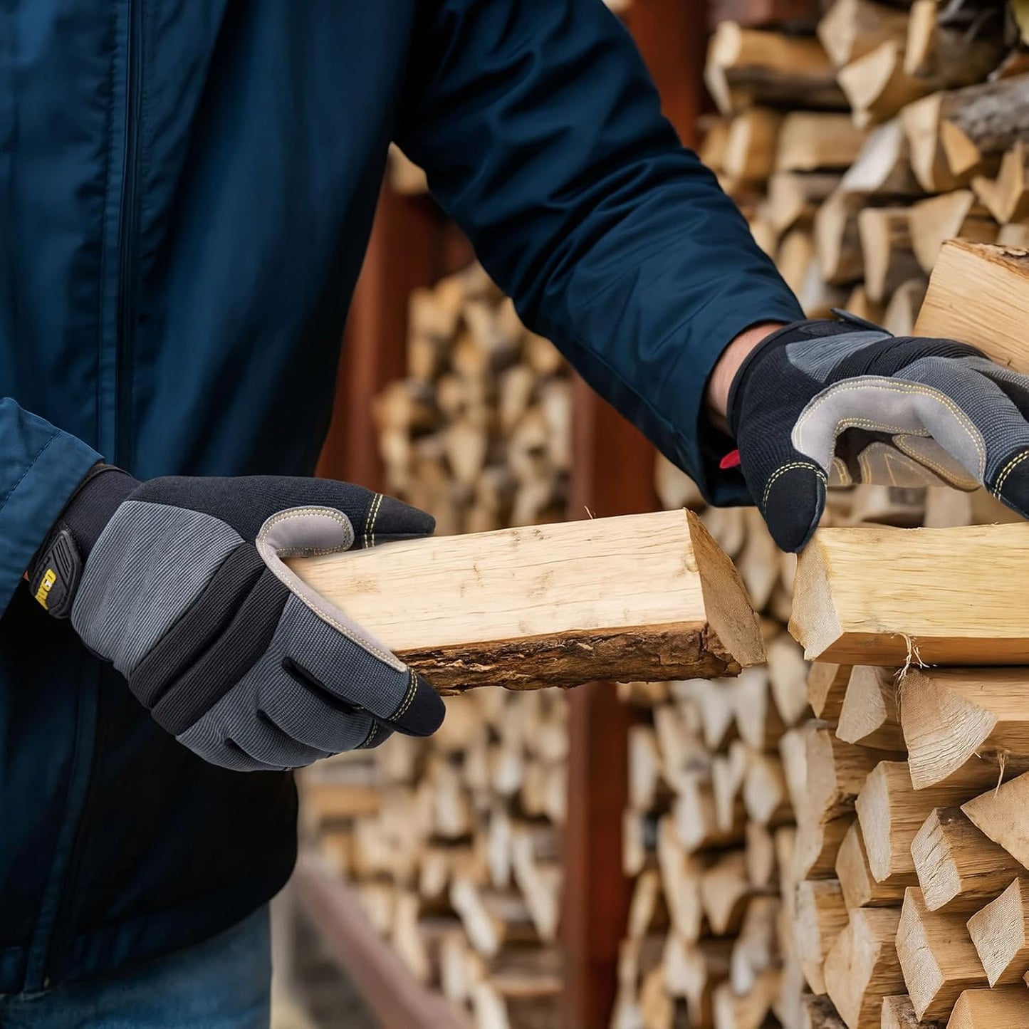 KAYGO Insulated Mechanic Work Gloves,3 Pairs KG127W Winter Thermal Safety Work Gloves for Men and Women, Double Lining,Heavy duty,Improved dexterity,Excellent Grip,Ideal for outdoor jobs,XL