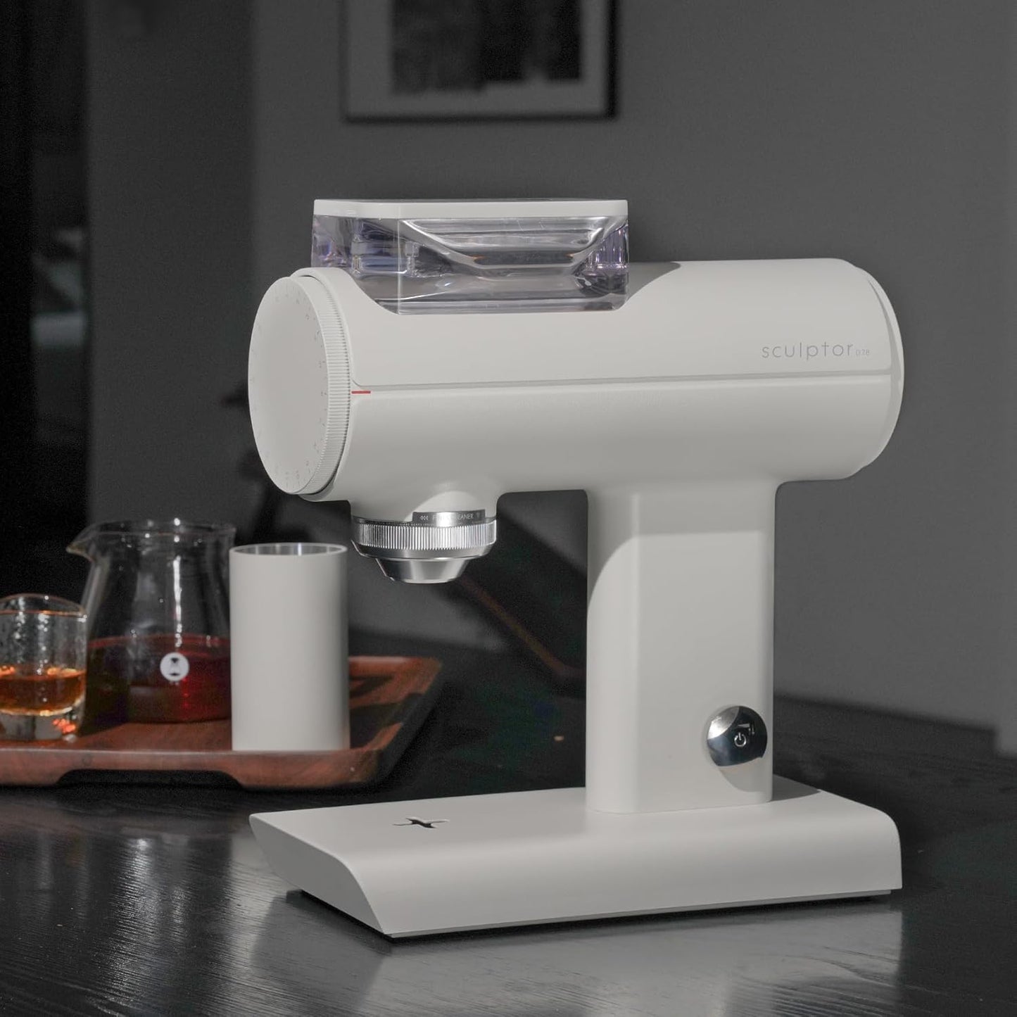 TIMEMORE Sculptor 078 Turbo Burr Coffee Bean Grinder, Electric Grinder with Stepless Coarseness Adjustment, Only Suitable for Pour over - White