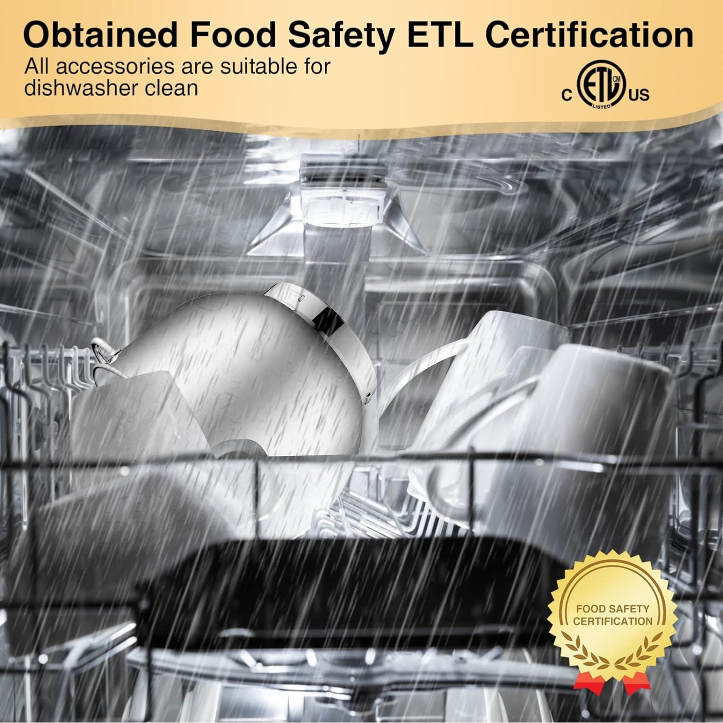 Stand Mixer, 9.5 Qt 660W, 6-Speed Tilt-Head Food Dough Mixer, Electric Kitchen Mixer with Dough Hook, Flat Beater & Wire Whisk, Mixing Bowl (9.5-QT, Black)