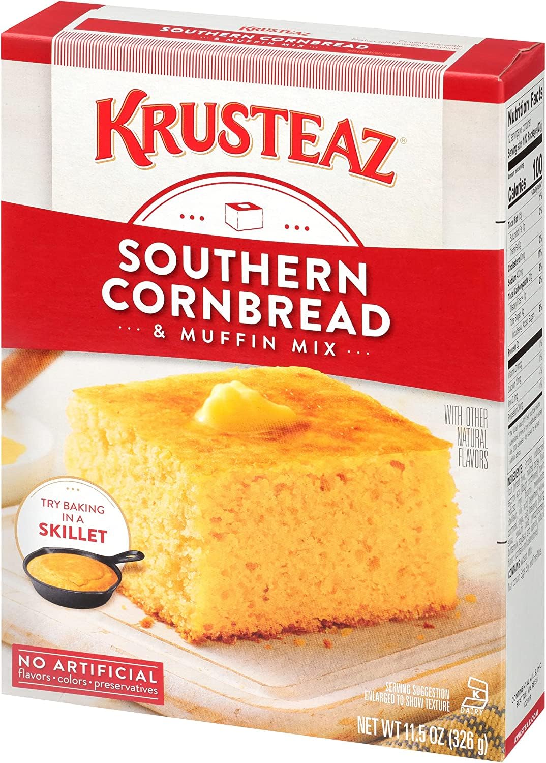 Krusteaz Southern Cornbread & Muffin Mix 11.5 Ounce (Pack of 3)