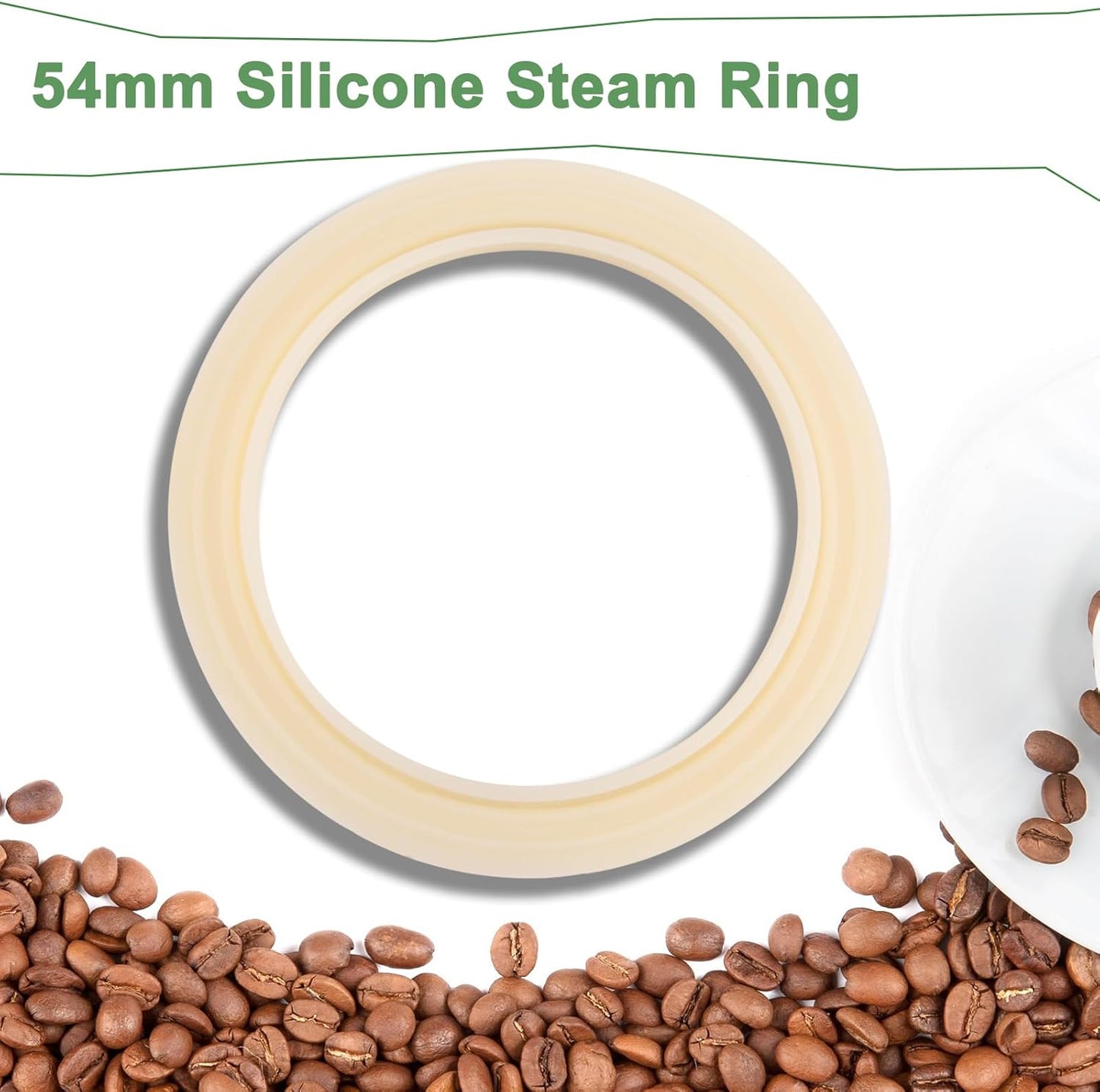 Silicone Steam Ring for Breville Espresso Machine 54mm Gasket Replacement for Breville810 /840/860 /870/878 /450/500/Sage 500/810/870/875/880/878.2 Pack.